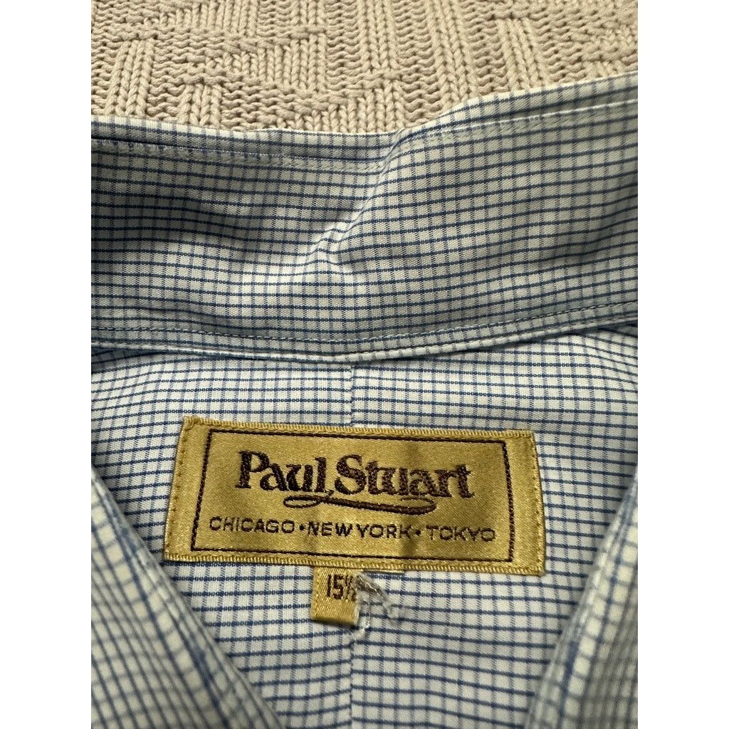 Paul Stuart Paul Stuart blue textured plaid button down size 15.5 Size US M / EU 48-50 / 2 - 5 Thumbnail