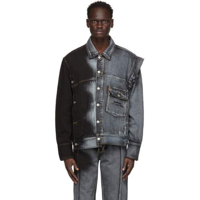 Feng Chen Wang × Levi's FENG CHEN WANG Blue & Black Levi's Edition Denim Oversized Size US L / EU 52-54 / 3 - 3 Thumbnail