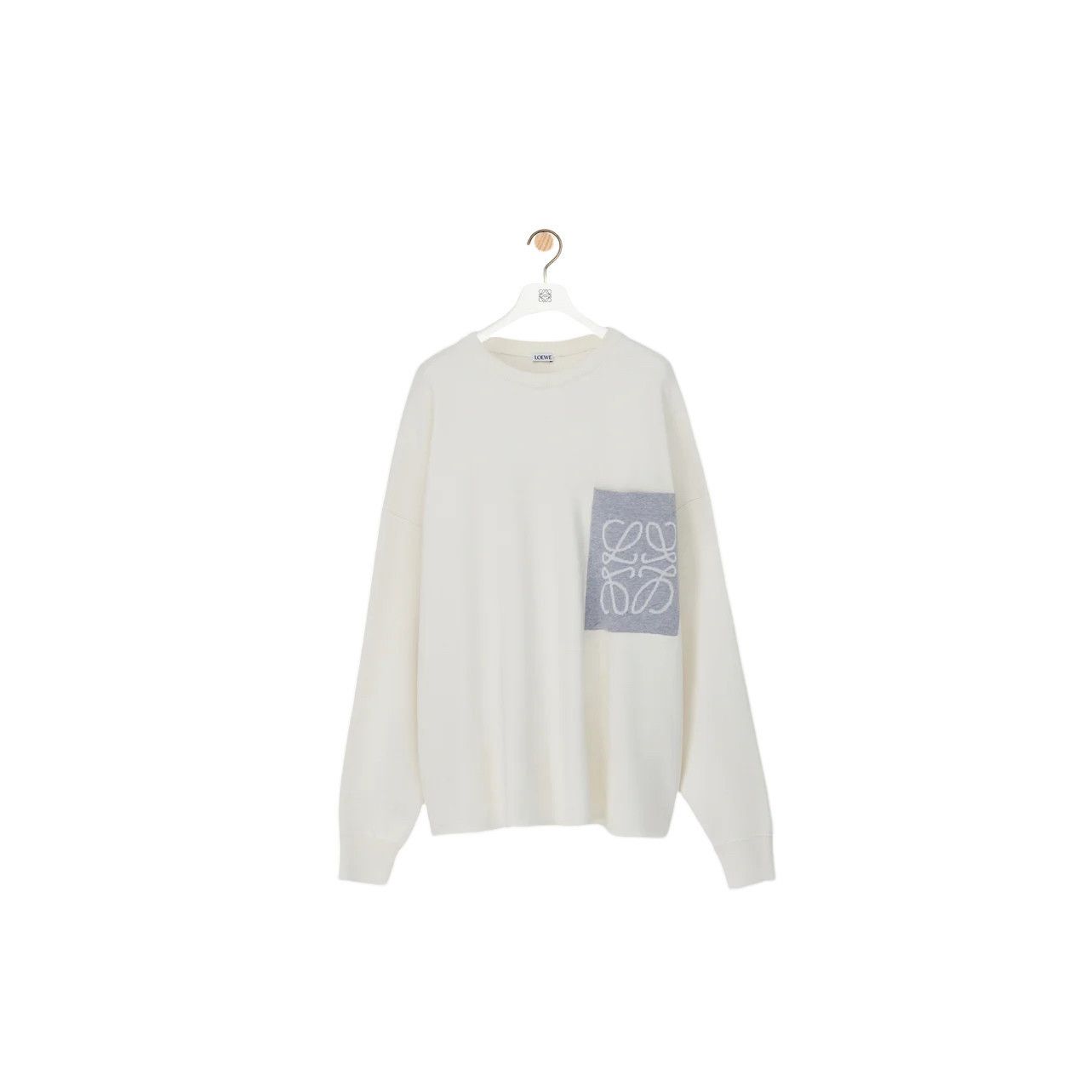 Loewe LOEWE $1650 Beige/Gray Anagram Sweater New & Authentic (Men' Size US M / EU 48-50 / 2 - 1 Preview
