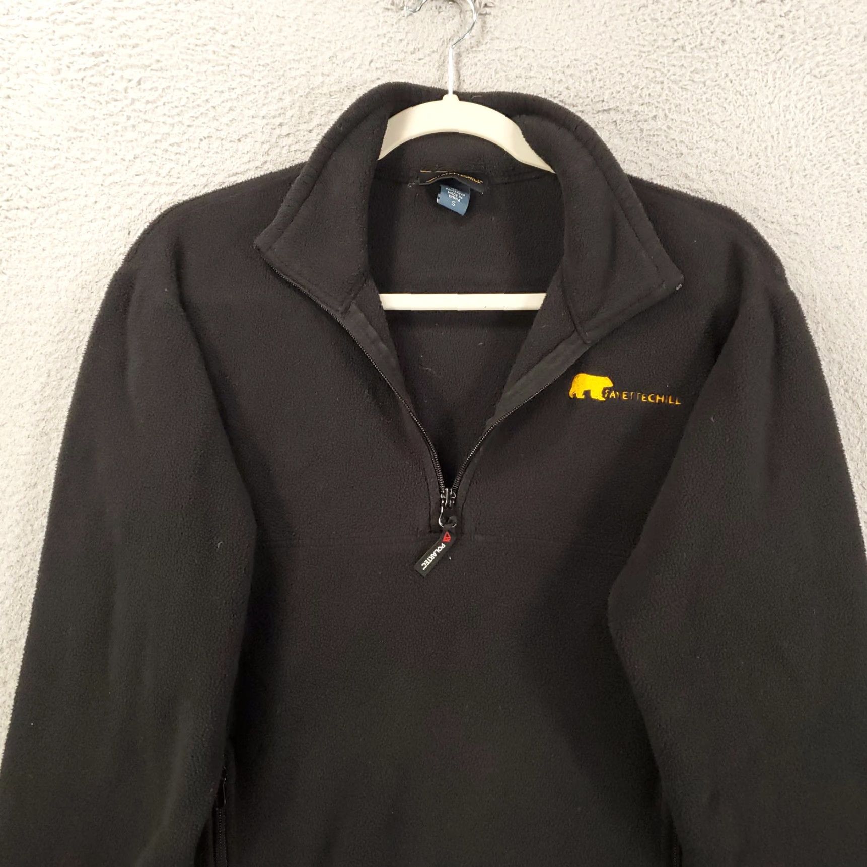 Vintage Fayettechill Fleece Sweater Mens Small Black 1/4 Zip Sweatshirt Pullover Jacket Size US S / EU 44-46 / 1 - 2 Thumbnail