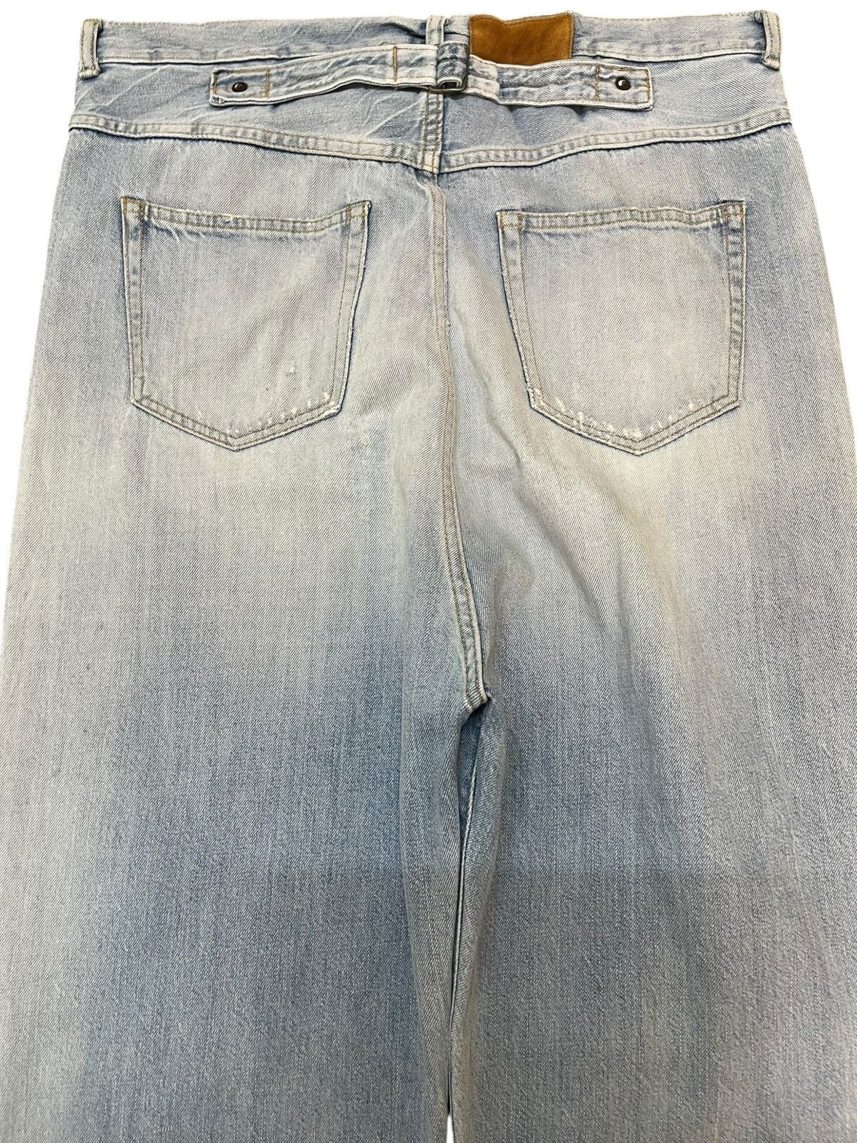 Journal Standard Vintage Journal Standard Baggy Faded Buckle Belt Denim Size US 35 - 8 Thumbnail