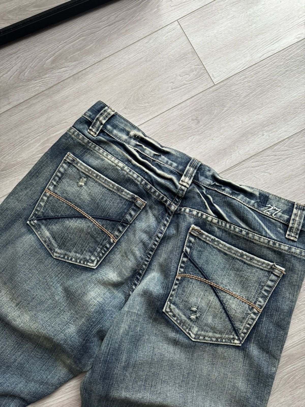 Vintage × Wrangler Crazy Vintage Y2K/2000s Baggy Grunge Skater Denim Jeans Size US 36 / EU 52 - 9 Thumbnail