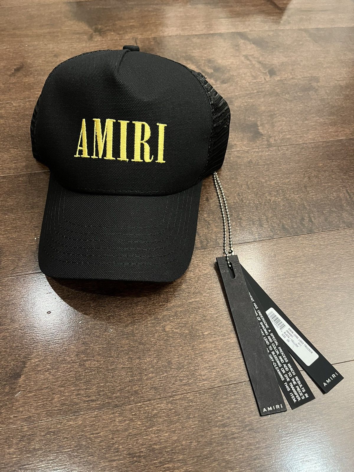image of Amiri Black Logo Hat, Men's