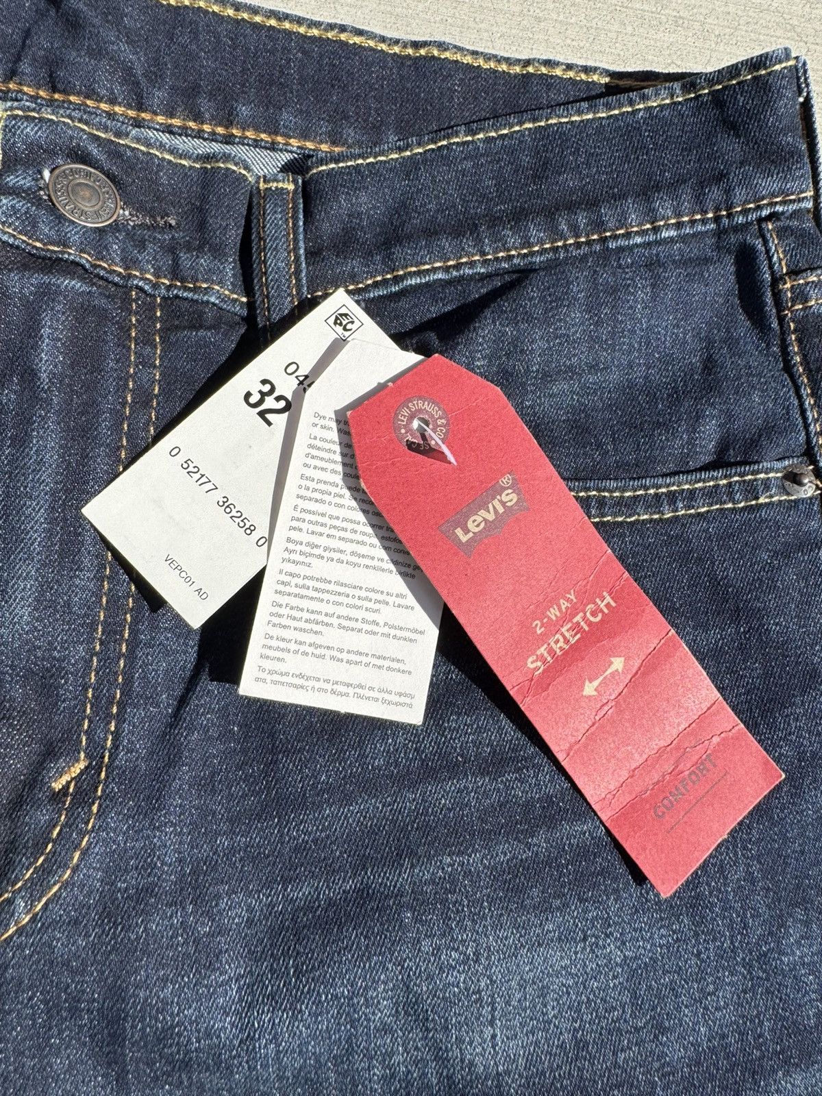 Levi's LEVI’S 511 SLIM BLUE JEANS DENIM STRETCH 32 x 32 BRAND NEW Size US 32 / EU 48 - 3 Thumbnail