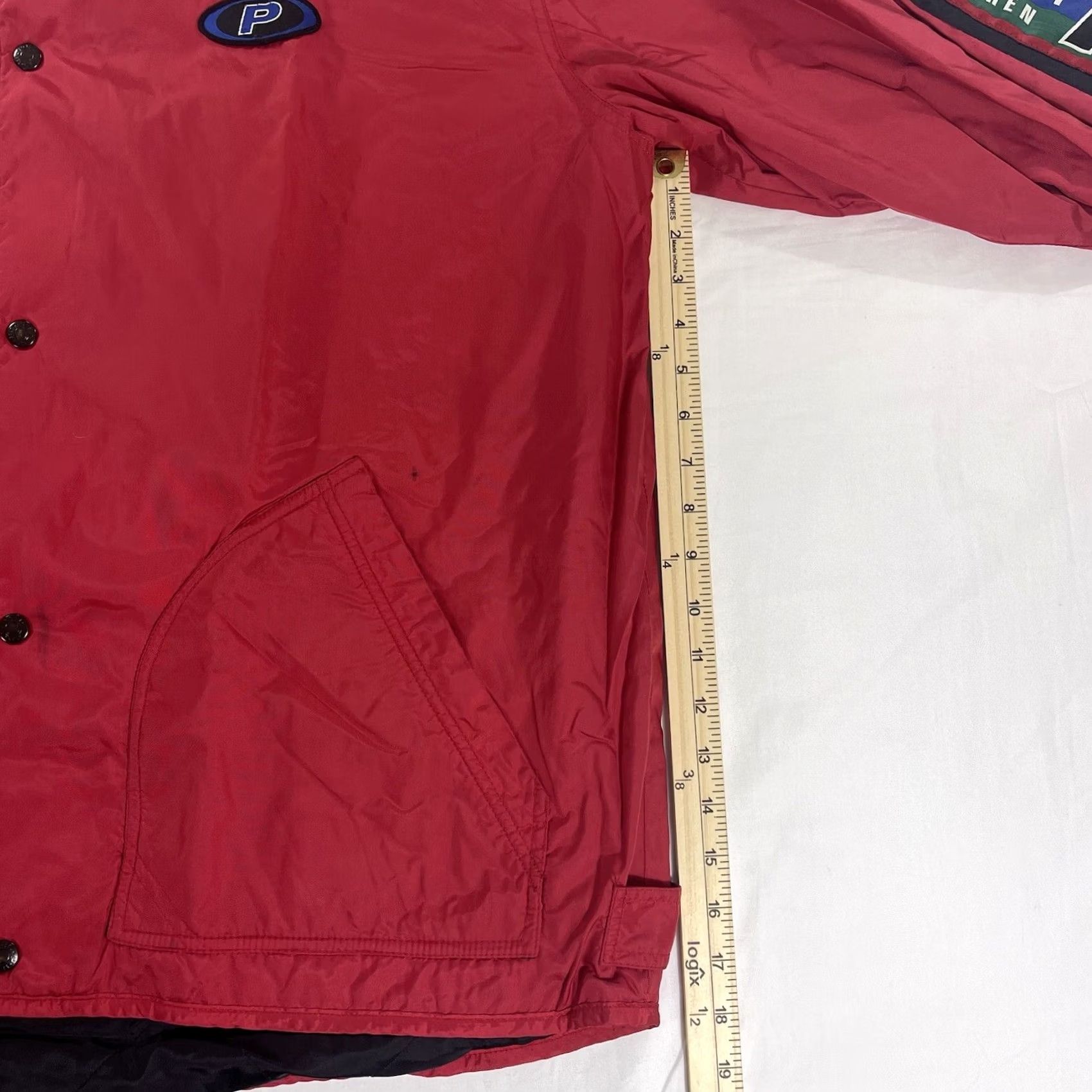 Ralph Lauren VINTAGE Ralph Lauren Polo Sport Windbreaker Jacket Mens L Red Patch Logo 90s Jeans? Size US L / EU 52-54 / 3 - 6 Thumbnail
