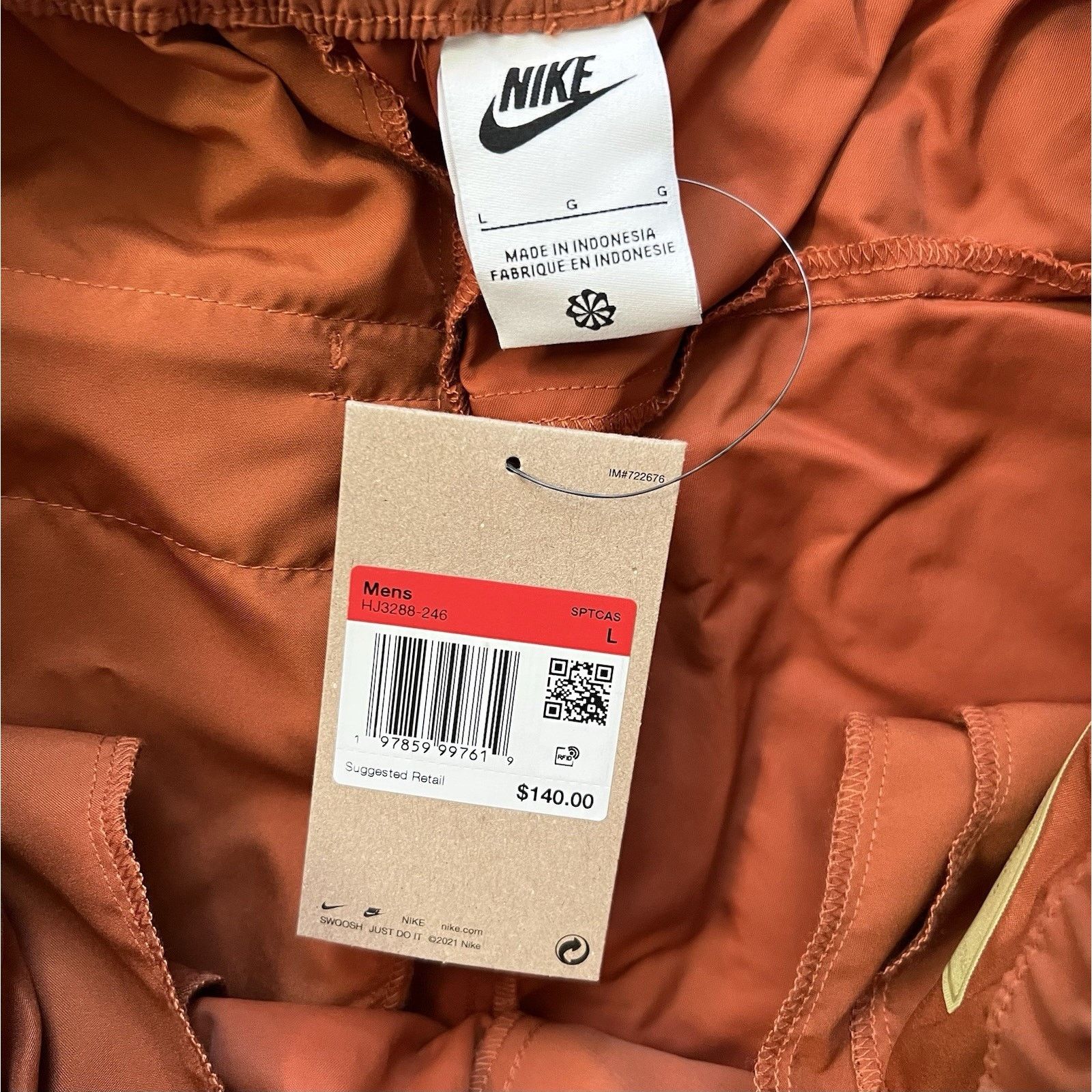 Nike Nike Project FROG Parachute Pants Dark Russet/ Lemon Large Size US 32 / EU 48 - 8 Thumbnail