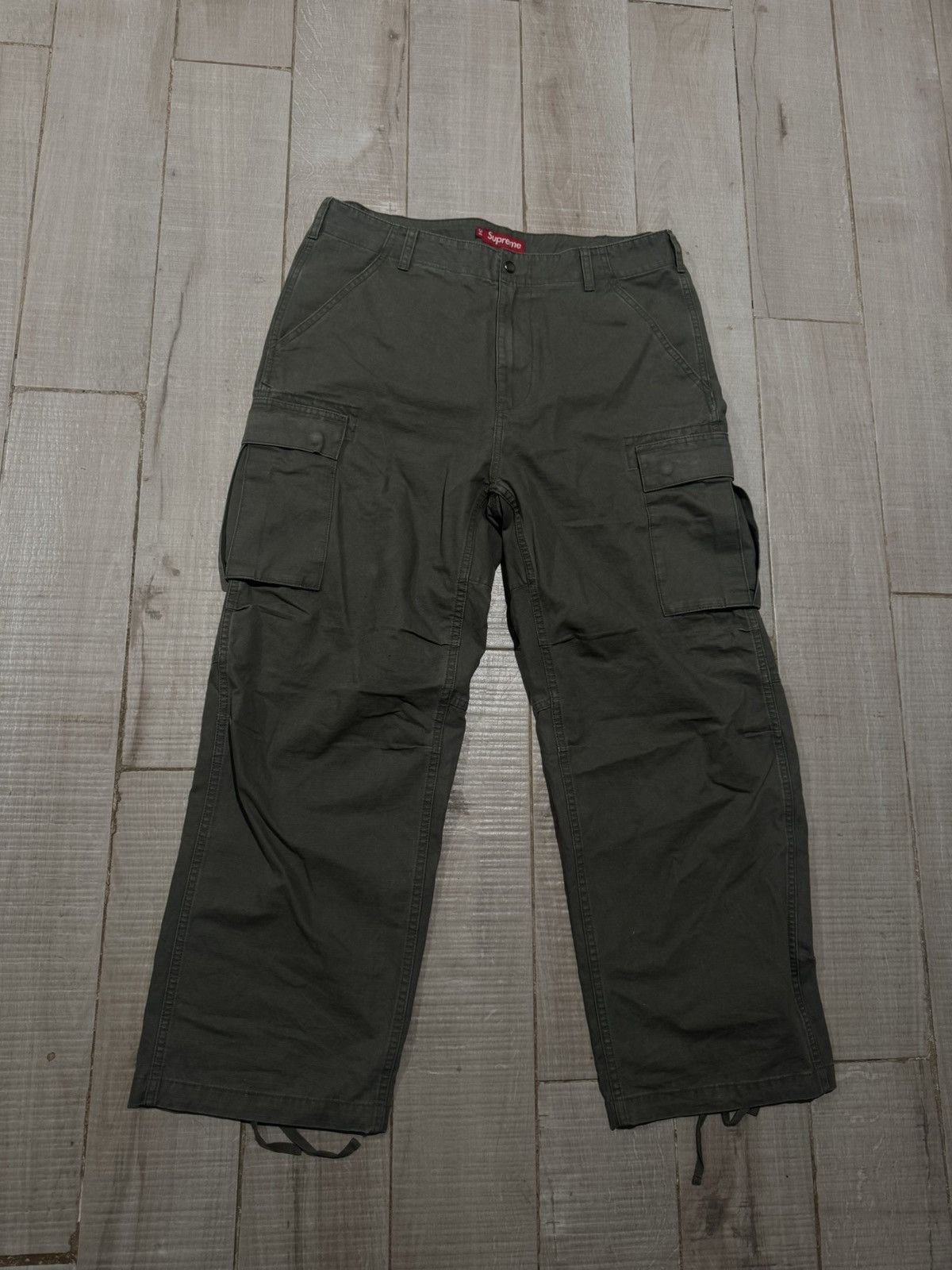Supreme Olive Green Cargo Pants SS26