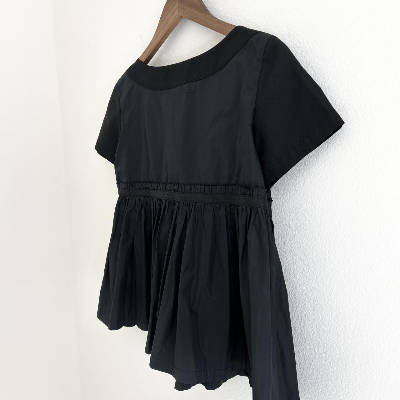 Tricot Comme des Garcons Spring 2007 Babydoll Style Pleated Bow Tie Blouse Size M / US 6-8 / IT 42-44 - 8 Thumbnail