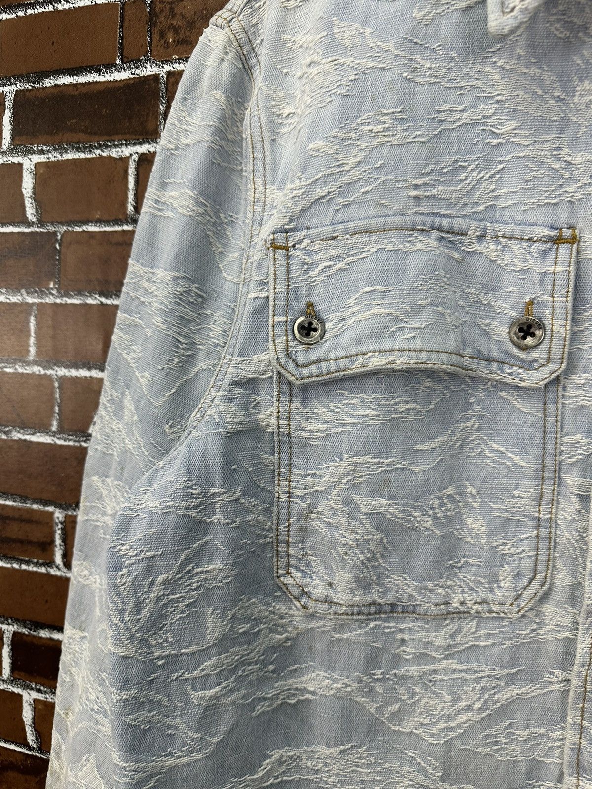 Diesel Diesel Denim Wave Dirty Design Denim Jacket Z08 Size US M / EU 48-50 / 2 - 6 Thumbnail