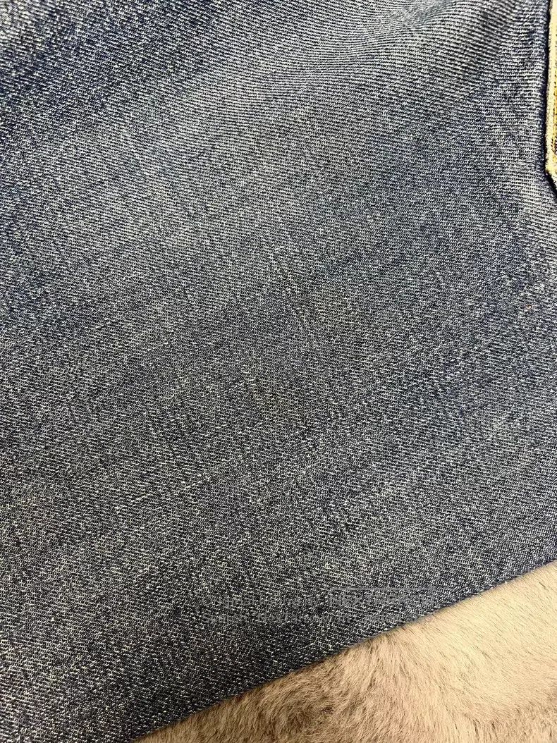 Celine Celine Dark Blue Cat Whiskers Washed Straight Leg Jeans Si Size US 31 - 7 Thumbnail
