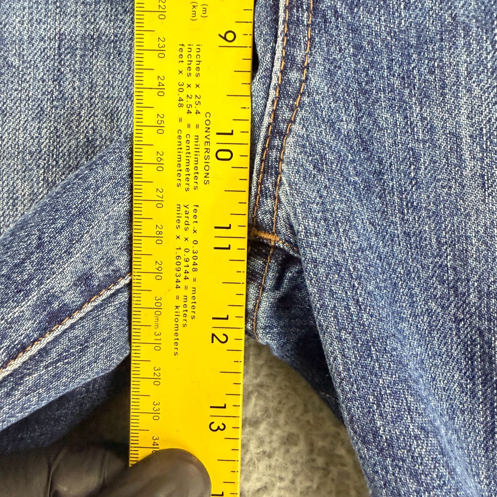 Madewell Madewell Jeans Womens Size 25 Blue Denim High Rise Cropped Demi-Boot 5-Pocket Regular Inseam 22 Size 42" / US 20 - 6 Thumbnail