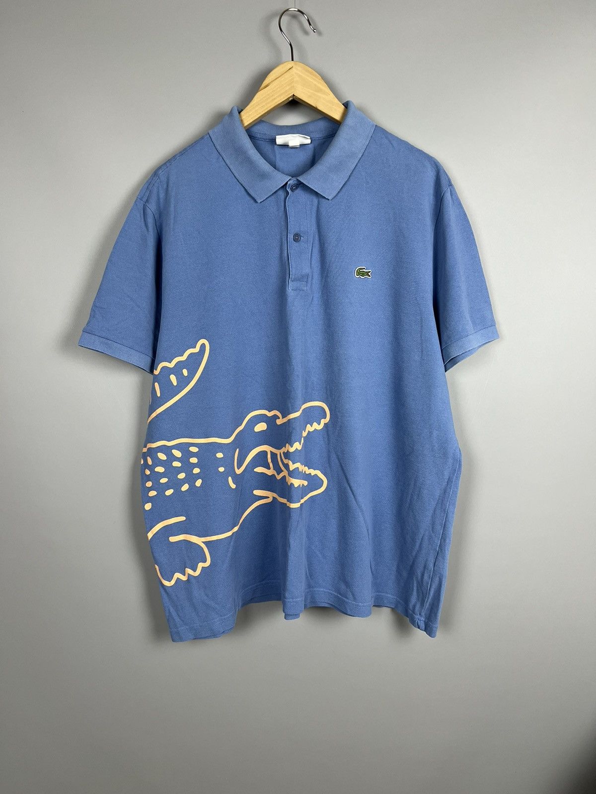 Lacoste Lacoste Big Logo print Short Sleeve Polo Shirt Size US XXL / EU 58 / 5 - 1 Thumbnail