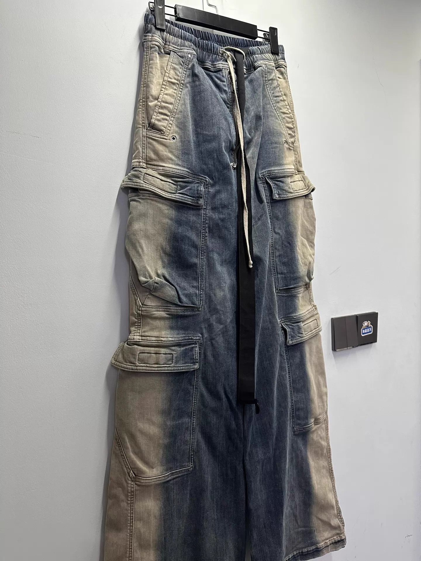 Rick Owens Rick Owens 23ss Bela Cargo Gradient Denim Jeans 46 Size US 30 / EU 46 - 4 Thumbnail