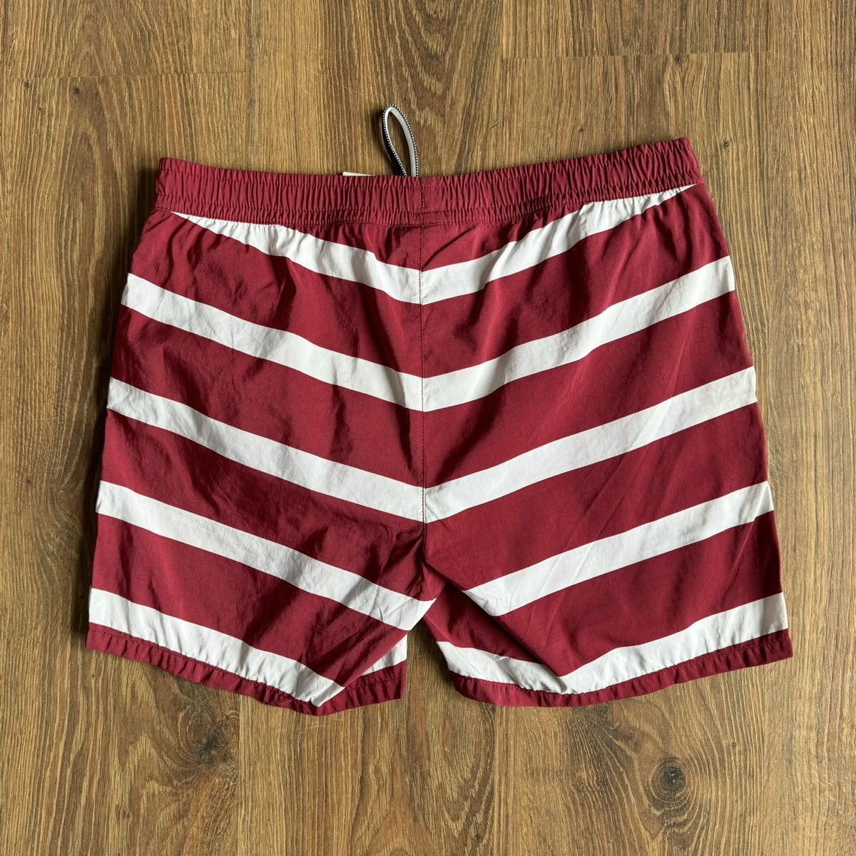 Lacoste Lacoste Striped Swim Shorts Men’s M White/Red Size US 32 / EU 48 - 2 Thumbnail