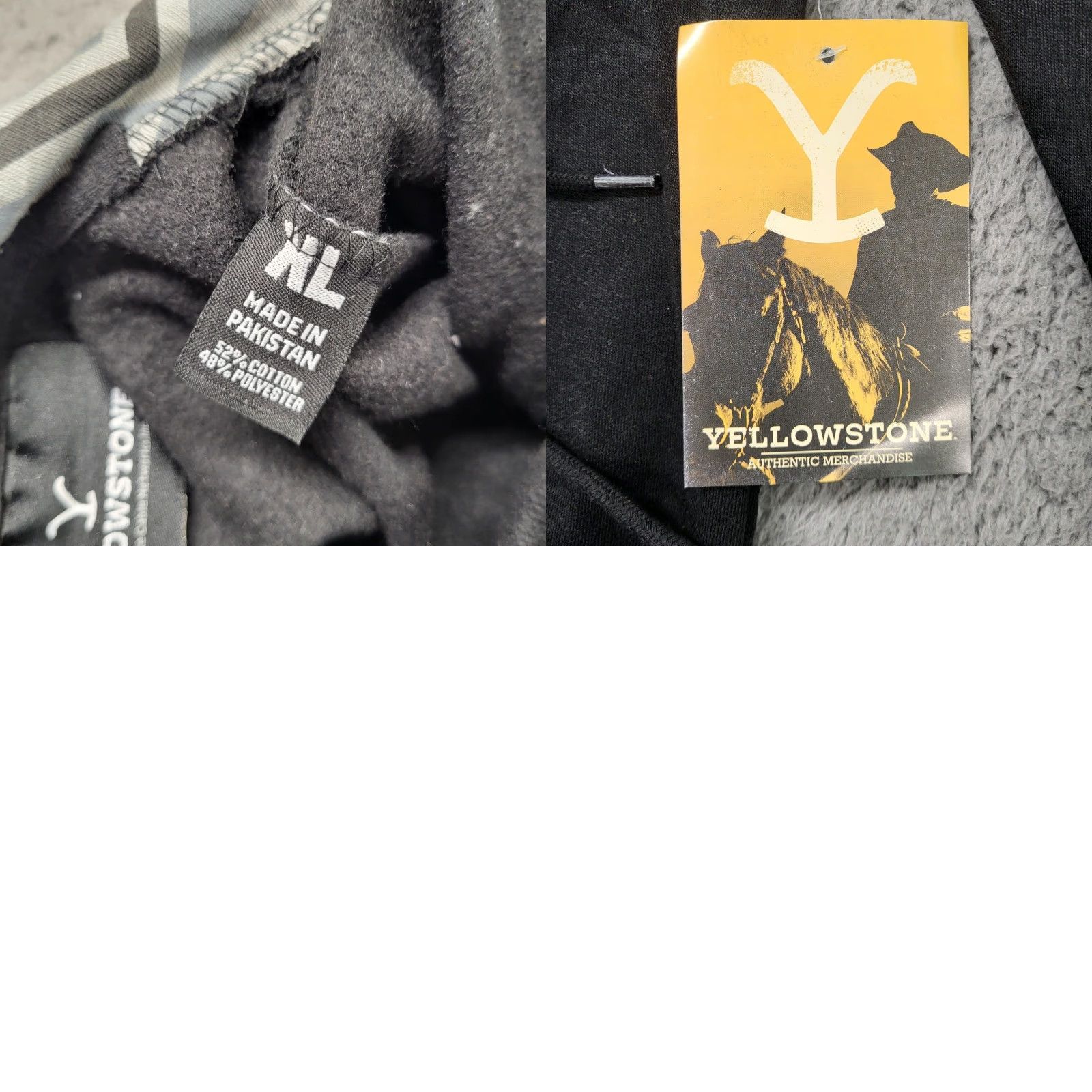 Logo 7 Yellowstone Dutton Ranch Logo Hoodie Adult XL Black Gray Southwestern Size US XL / EU 56 / 4 - 9 Thumbnail