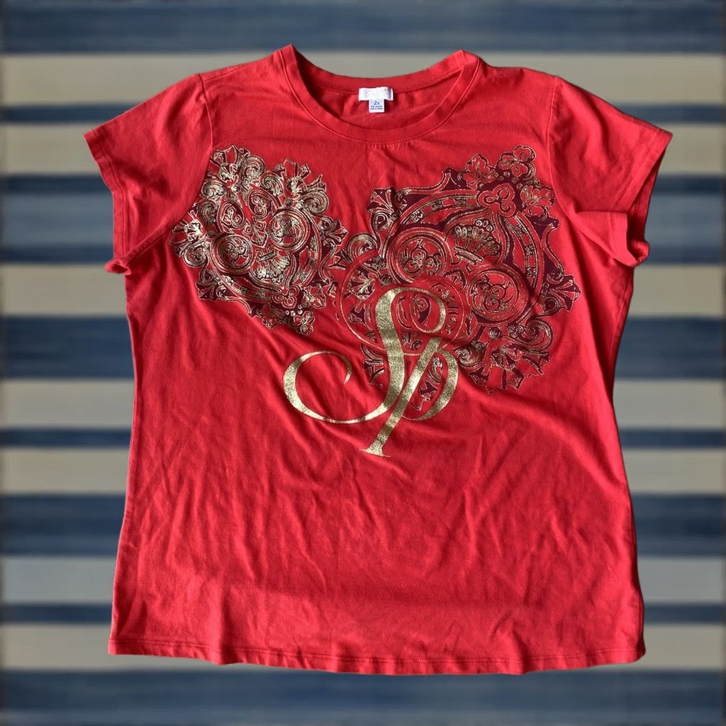 Southpole VINTAGE Southpole Shirt Womens 2X Red Grunge Y2K Vintage Shirt Top Casual Short Sleeve Mens Womens Girls Size XXL / US 16-18 / IT 52-54 - 1 Thumbnail