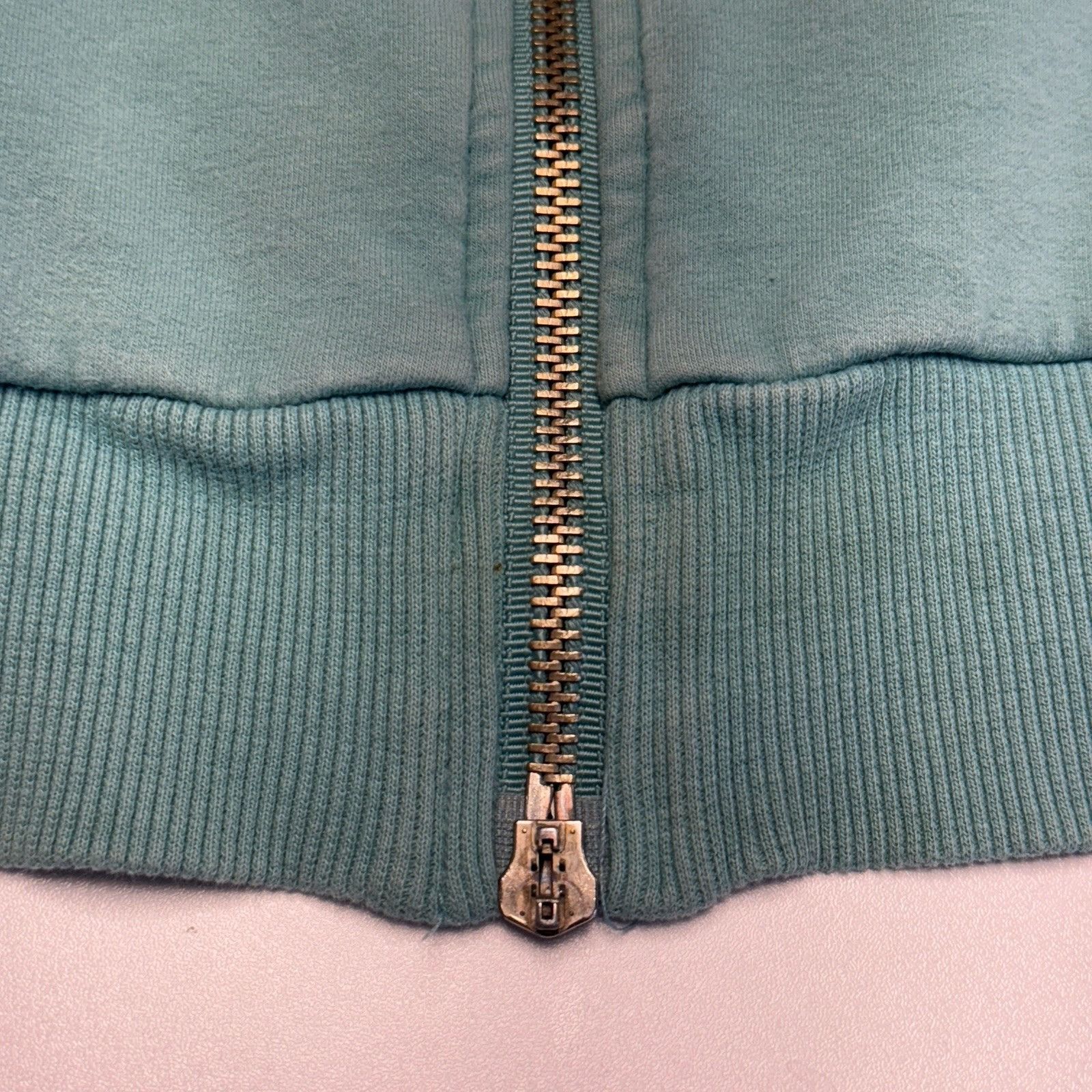 Bcbgmaxazria × Vintage BCBG Maxazria Hoodie Sweatshirt Juniors XL Teal Full Zip Emb Size XL / US 12-14 / IT 48-50 - 8 Thumbnail
