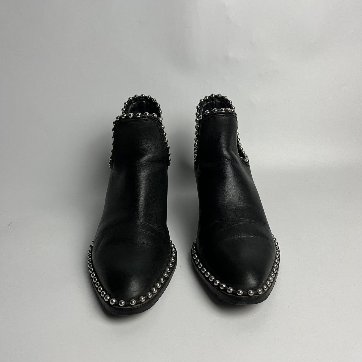 Alexander Wang Alexander Wang Studded Kori Cutout Heel Leather Ankle Boots Size US 8 / IT 38 - 3 Thumbnail