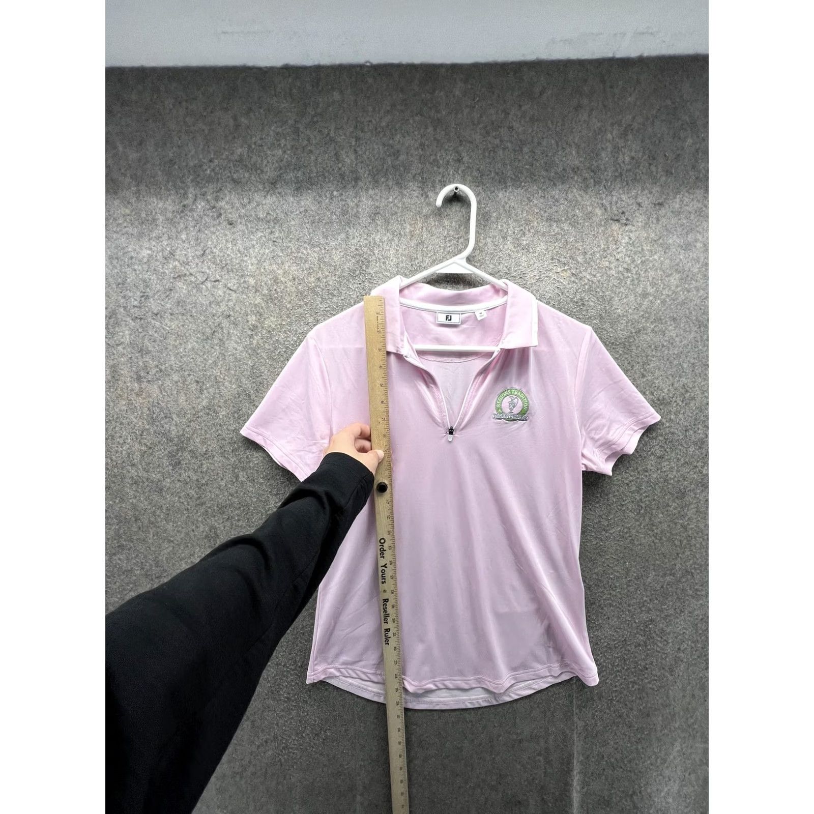 Footjoy FootJoy Polo Shirt Womens M Pink Short Sleeve 1/4 Zip Regions Tradition Golf Activewear Summer Womens Size M / US 6-8 / IT 42-44 - 3 Thumbnail