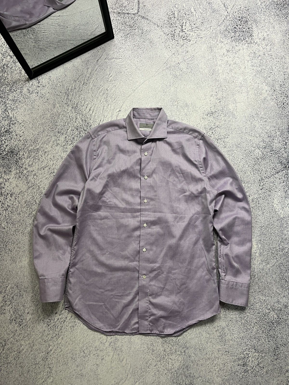 Canali Canali Impeccabile Cotton Men's Shirt Made in Italy Size US L / EU 52-54 / 3 - 1 Thumbnail