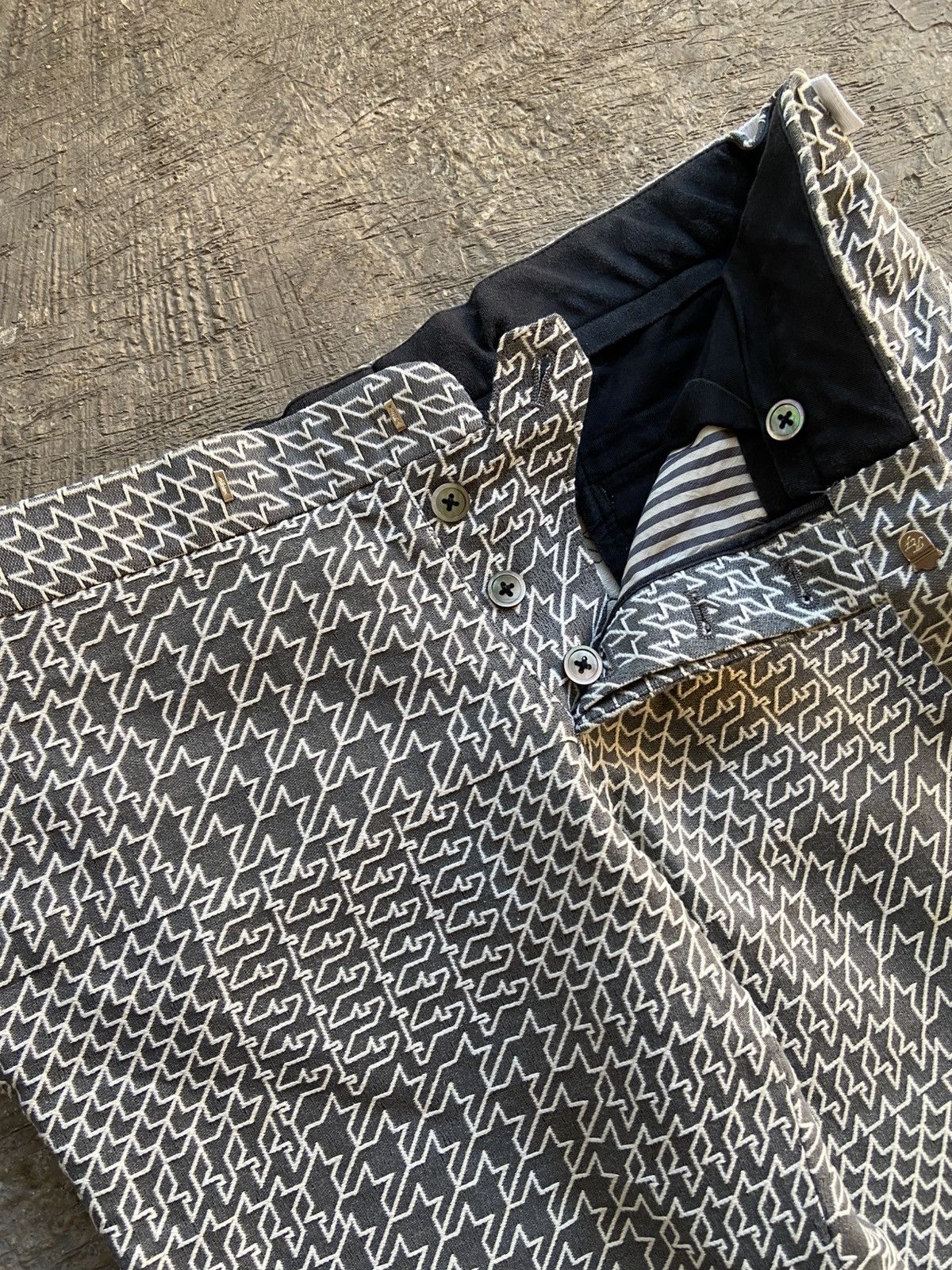 Thom Browne FW2015 Thom Browne - Houndstooth Pattern Slim Trousers Pants Size US 36 / EU 52 - 4 Thumbnail