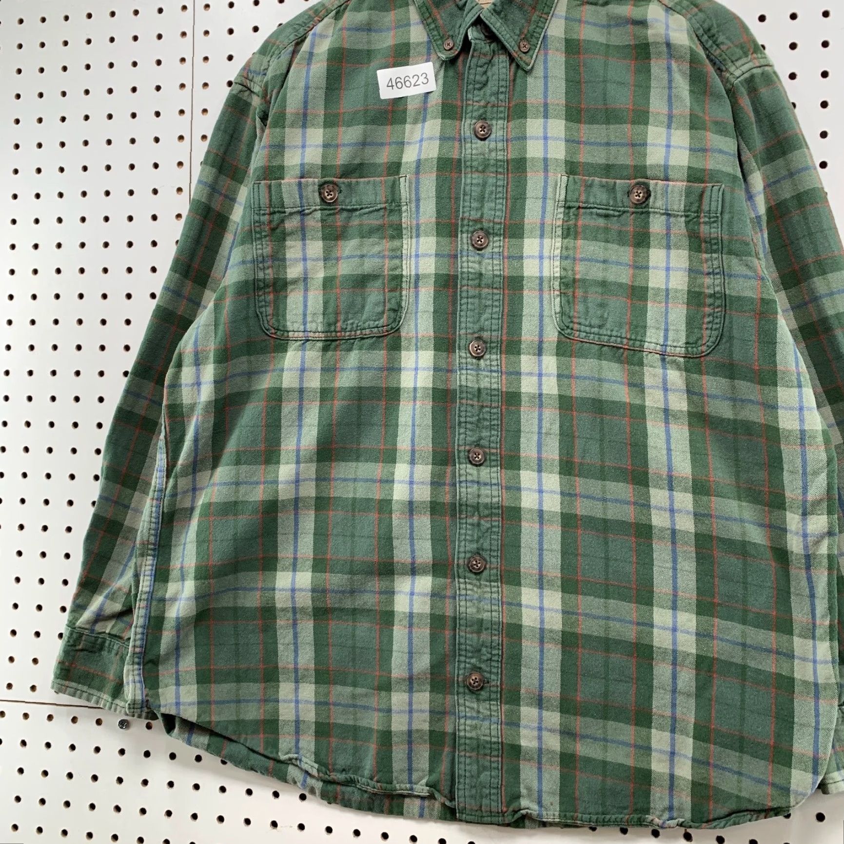 CO Duluth Trading Co Flannel Shirt Mens Large Green Plaid Heavyweight Outdoor Shirt Size US L / EU 52-54 / 3 - 5 Thumbnail