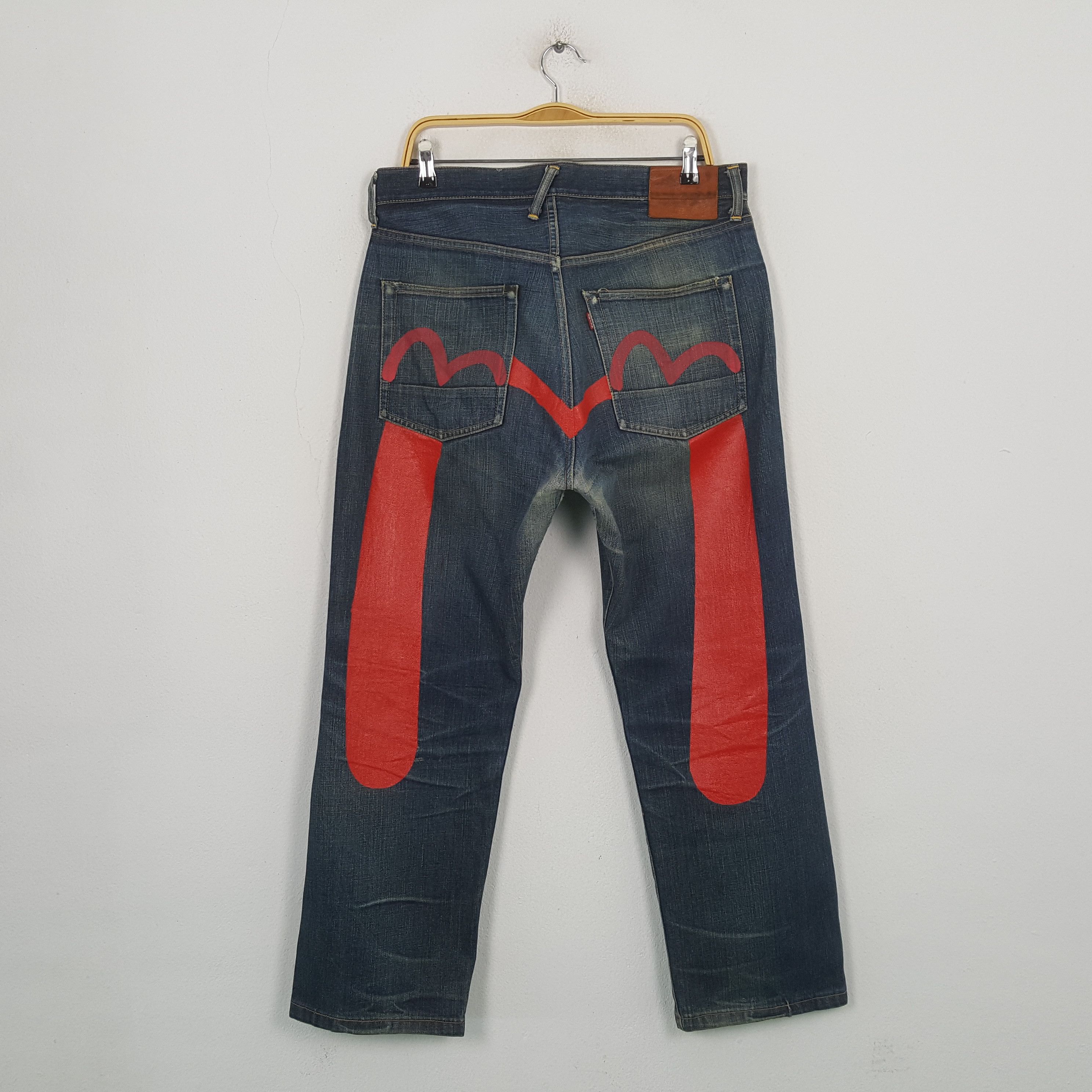 Vintage Evisu Japanese Brand Daicock Custom Jeans C297N24