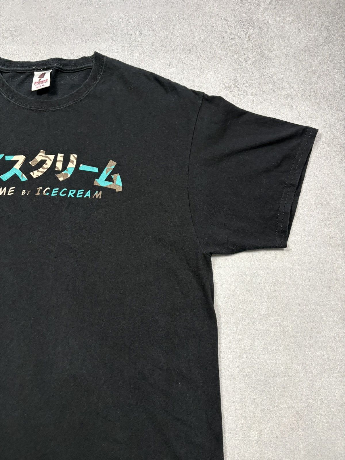 Icecream Ice Cream x Anime Camo Print Logo Tee BBC Black Streetwear Size US XL / EU 56 / 4 - 3 Thumbnail