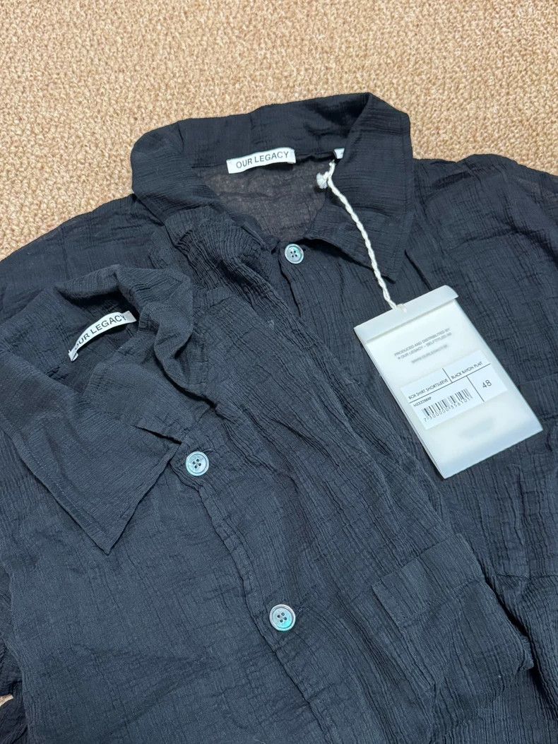 Our Legacy Our Legacy size48 A pleated short-sleeved shirt Size US M / EU 48-50 / 2 - 4 Thumbnail