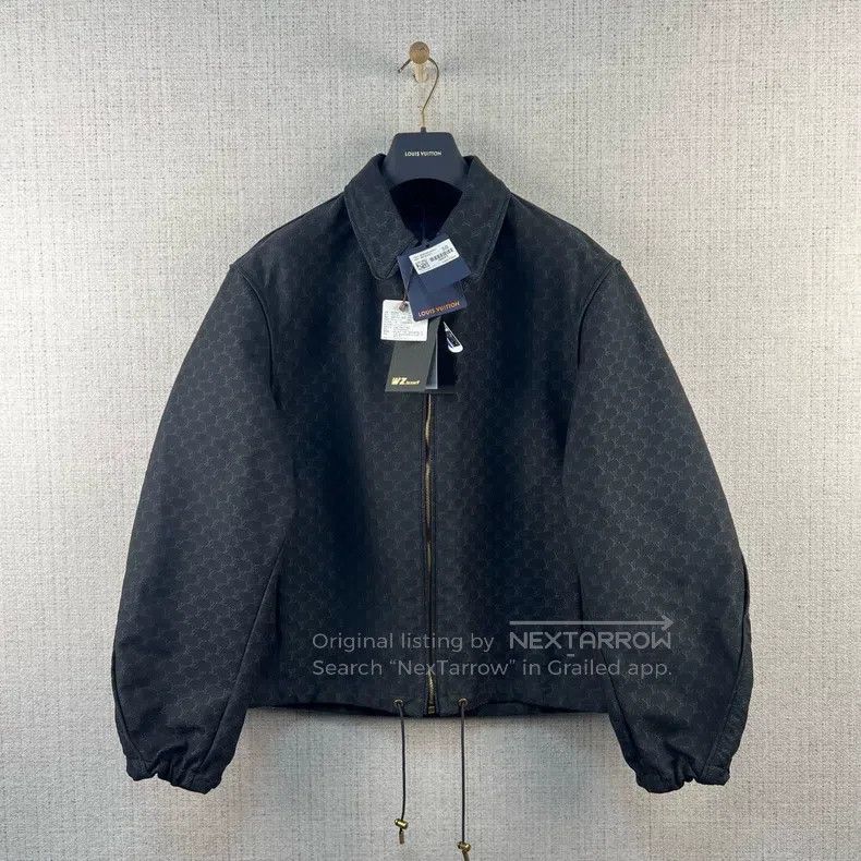 Louis Vuitton Louis Vuitton SS24 Logo Jacquard Embroidered Lapel Zip Lon Size US M / EU 48-50 / 2 - 1 Thumbnail