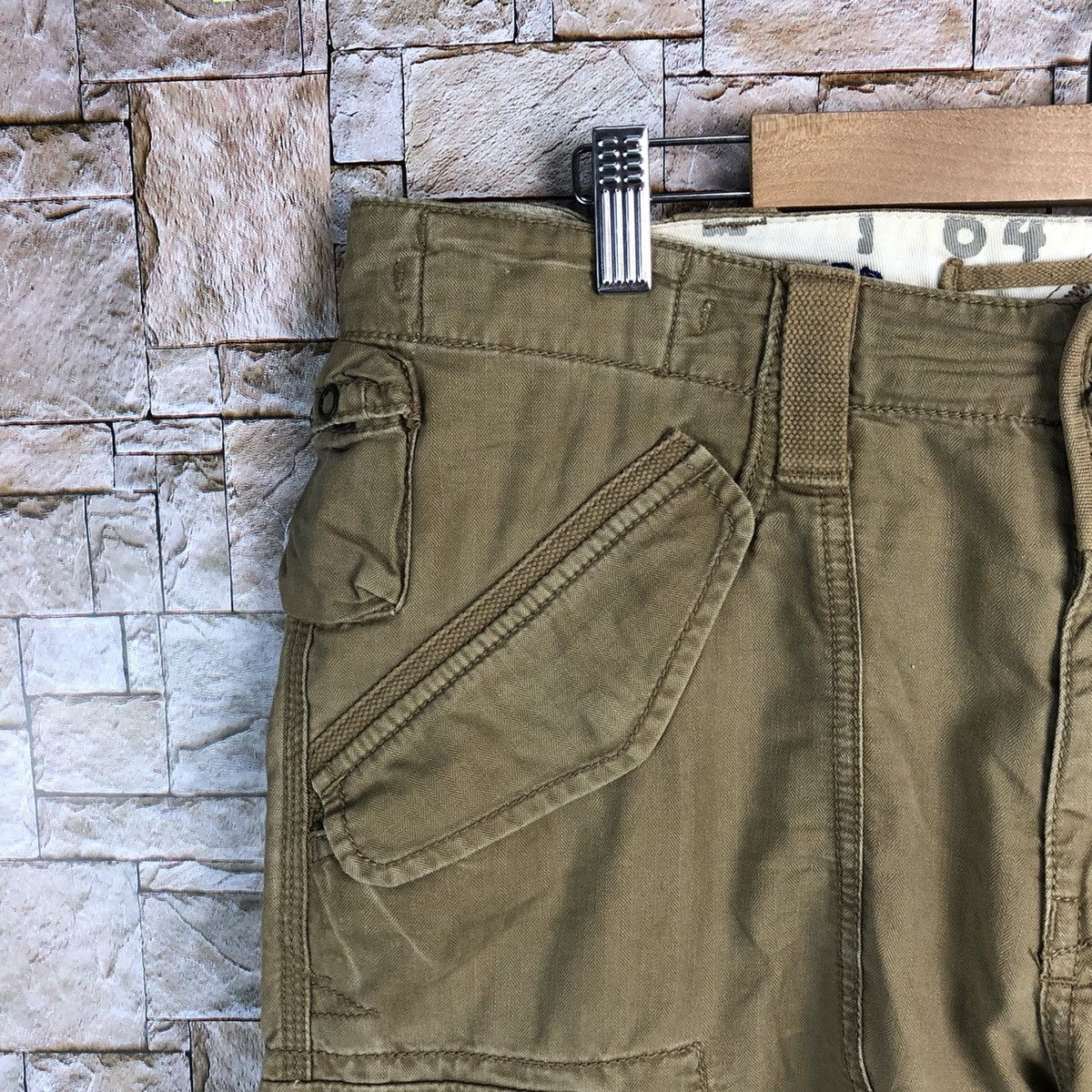 Polo Ralph Lauren DL Ralph Lauren double knee 3d pocket Cargo Pants #A140 Size US 35 - 8 Thumbnail