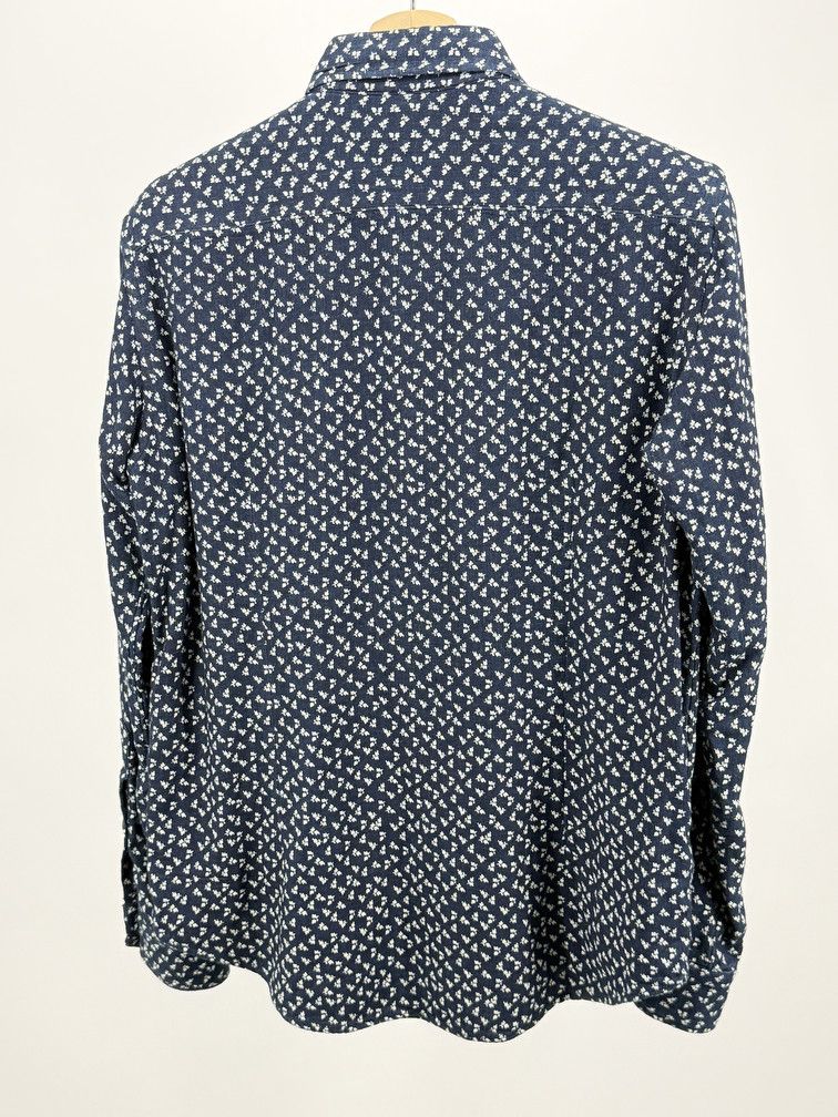 45rpm Indigo Gauze Floral Shirt Size US M / EU 48-50 / 2 - 2 Thumbnail