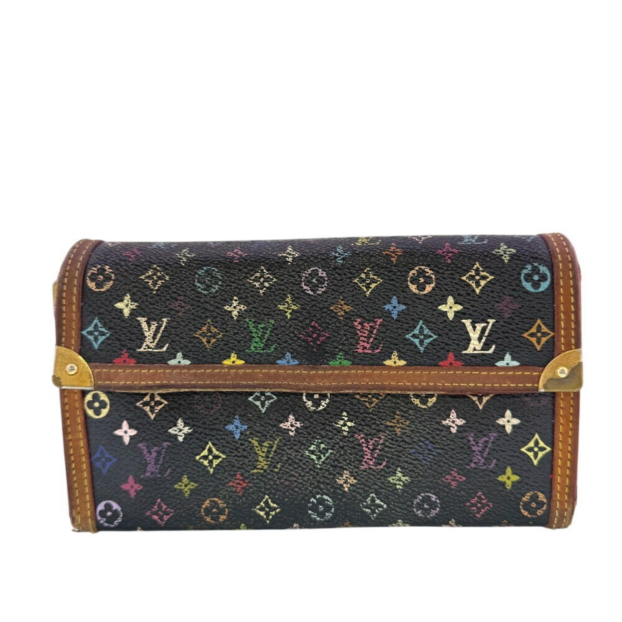 Louis Vuitton LOUIS VUITTON M92658 Porte Tresor International Tri-fold Monogram Multicolor Long Wallet for Women Size ONE SIZE - 1 Thumbnail