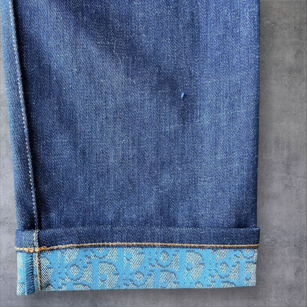 Dior USED CHRISTIAN DIOR CUFF DENIM JEANS SLIM 17.5 SIZE 34 Size US 34 / EU 50 - 16 Thumbnail