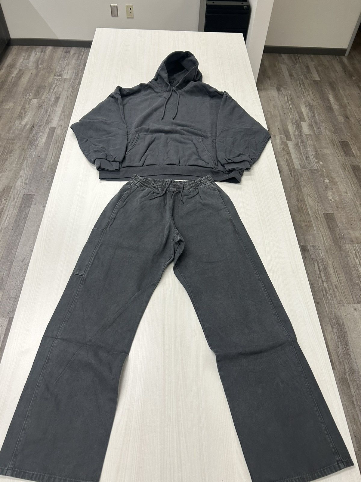 Yeezy YZY x GAP Hoodie & Cargos Dark Grey Size US M / EU 48-50 / 2 - 8 Thumbnail