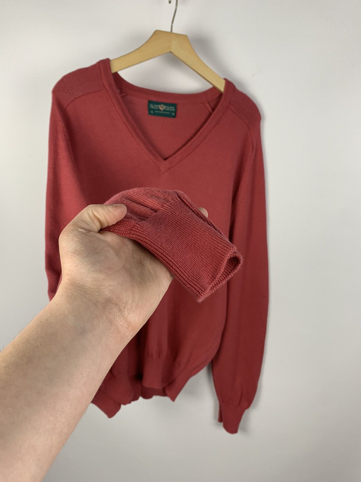 Alan Paine Alan Paine Luxury Knitwear Sweater V-Neck Size UK 44 / EU 52 Size US L / EU 52-54 / 3 - 6 Thumbnail
