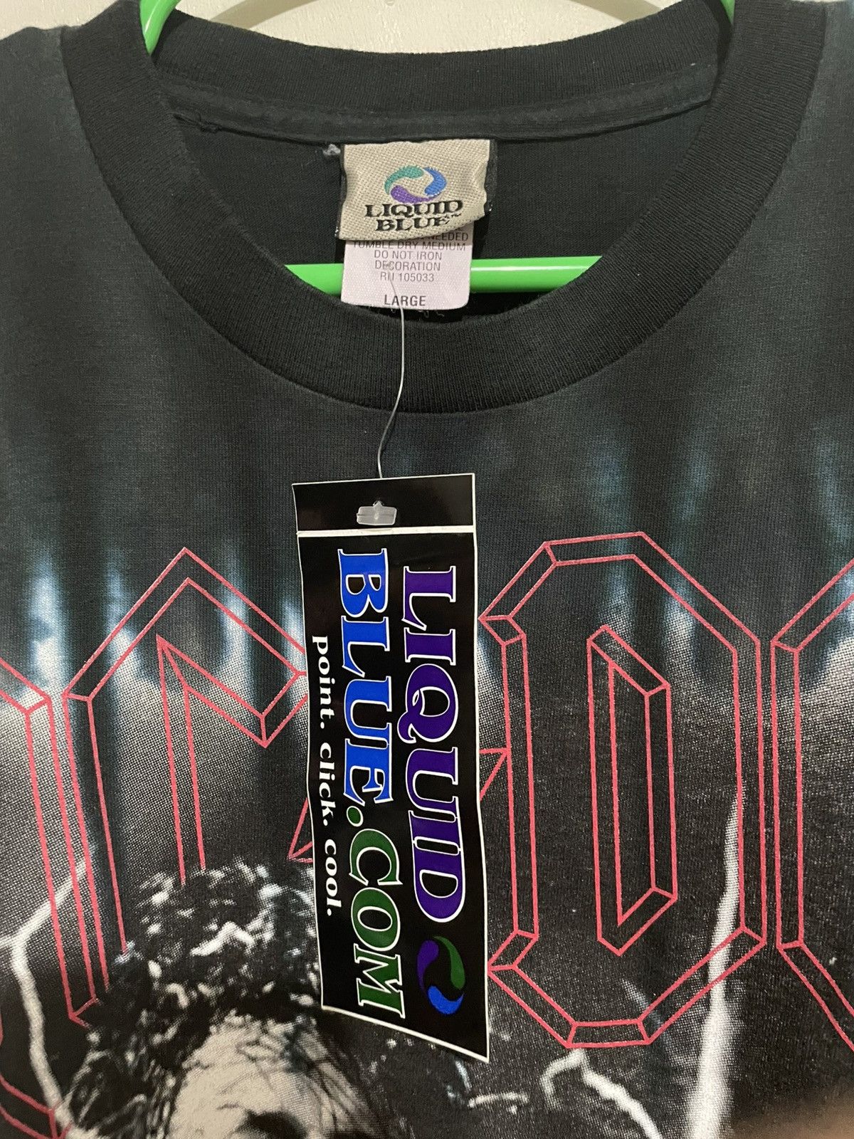 AC/DC × Liquid Blue Liquid Blue Tie-Dye Angus Young AC|DC Band Shirt Size US L / EU 52-54 / 3 - 5 Thumbnail