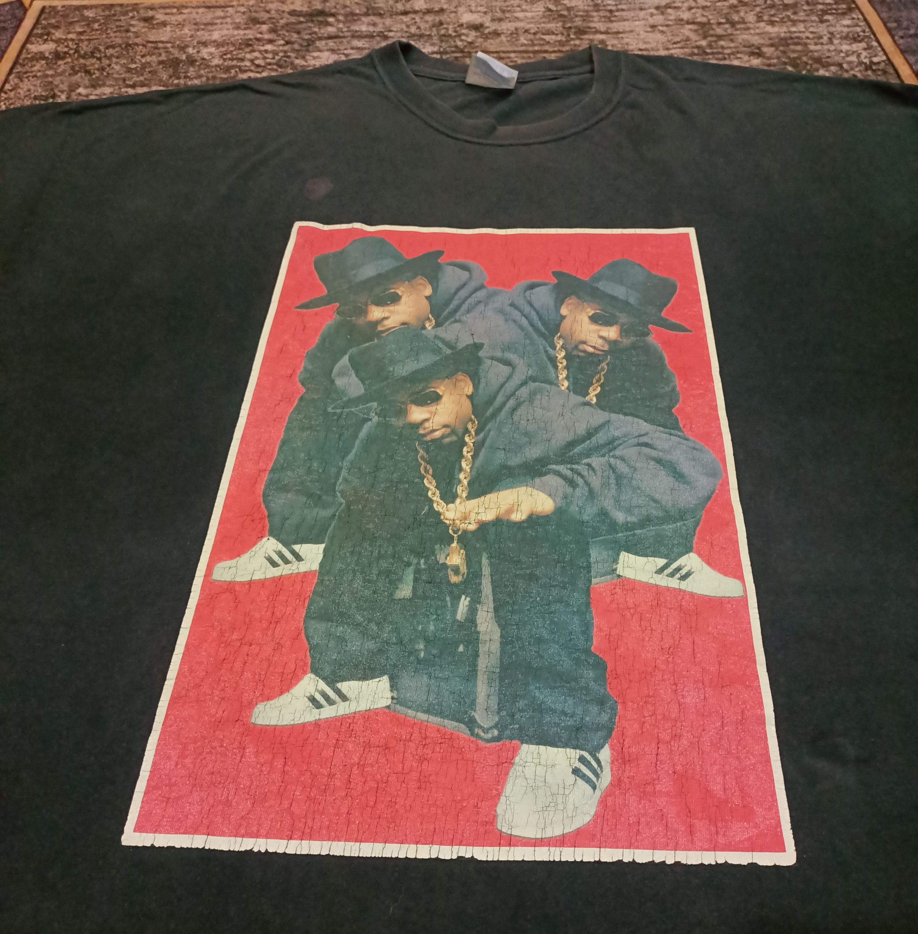 RUN DMC × Rap Tees × Vintage RUN DMC x RAP TEES x ADIDAS x VINTAGE x RARE Size US XXL / EU 58 / 5 - 2 Thumbnail