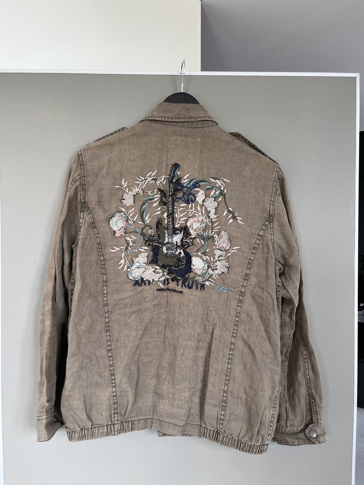 Zadig & Voltaire Zadig & Voltaire Kid Lin Lave Military Linen Jacket Size S / US 4 / IT 40 - 4 Thumbnail