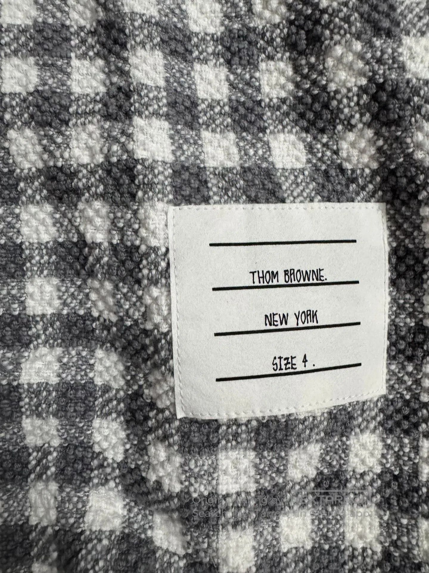 Thom Browne Thom Browne Check Patch Short Sleeve Polo. Size US XL / EU 56 / 4 - 5 Thumbnail
