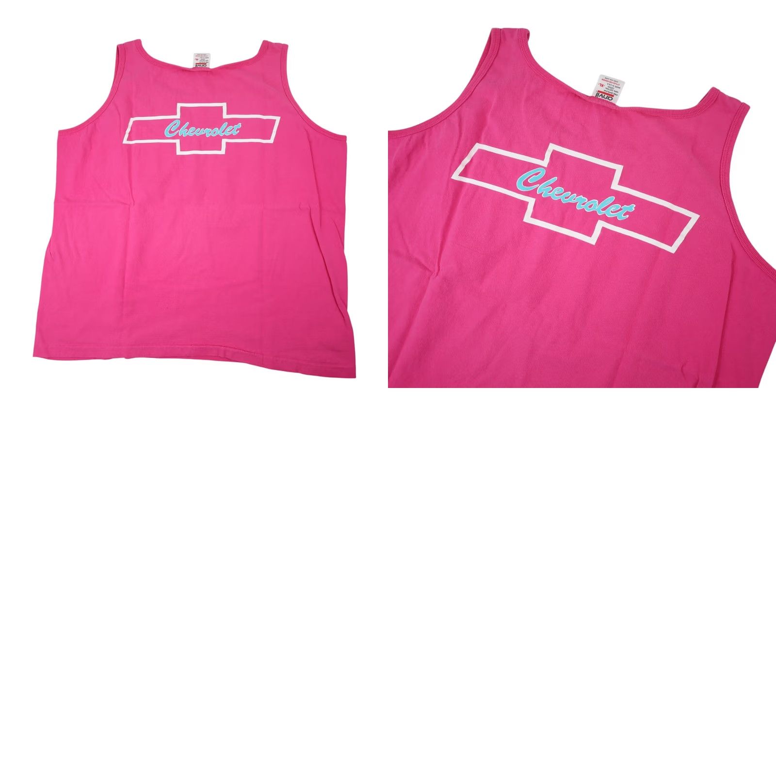 Pinko VINTAGE Chevy "Bad Girl Club" Graphic Tank Top Pink Women XL Tank Shirt Size XL / US 12-14 / IT 48-50 - 8 Thumbnail
