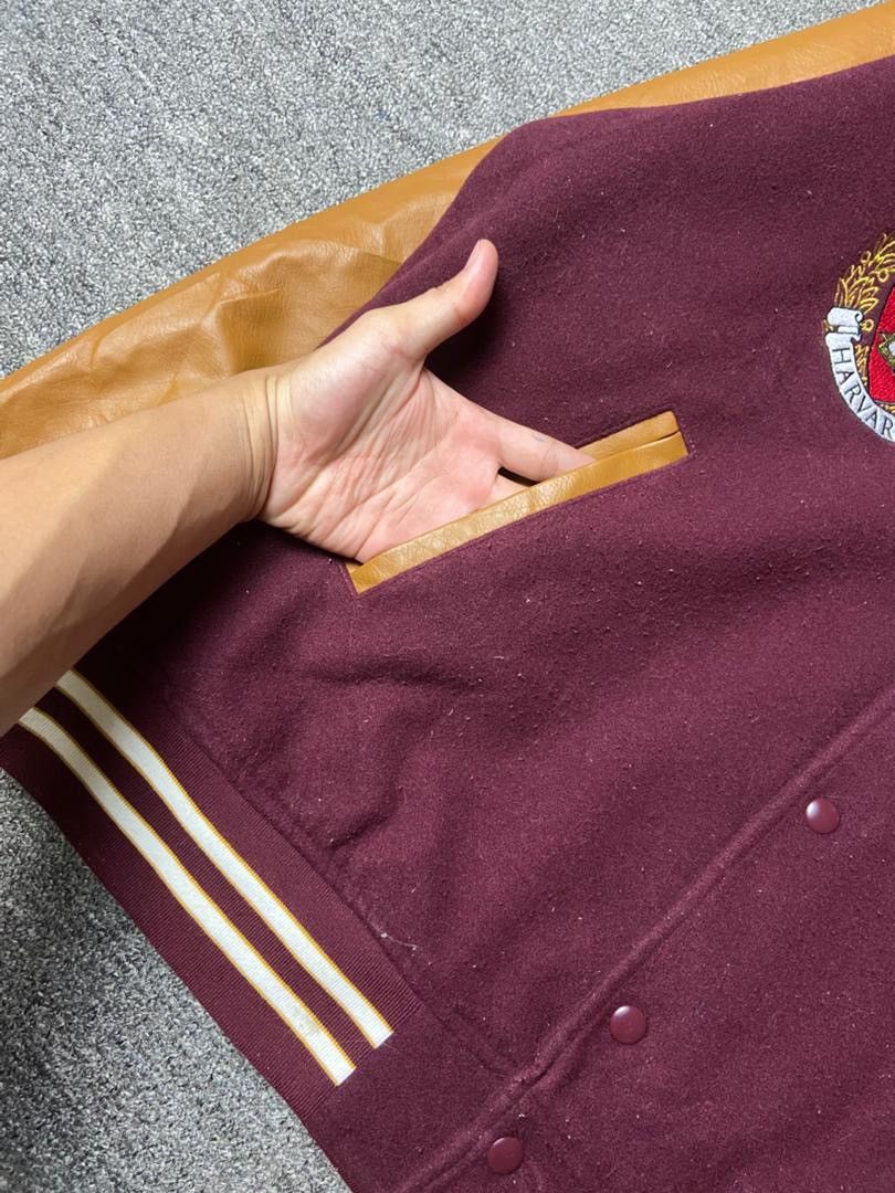 GU GU Harvard University Synthetic Leather Varsity Jacket (176) Size US XL / EU 56 / 4 - 14 Thumbnail