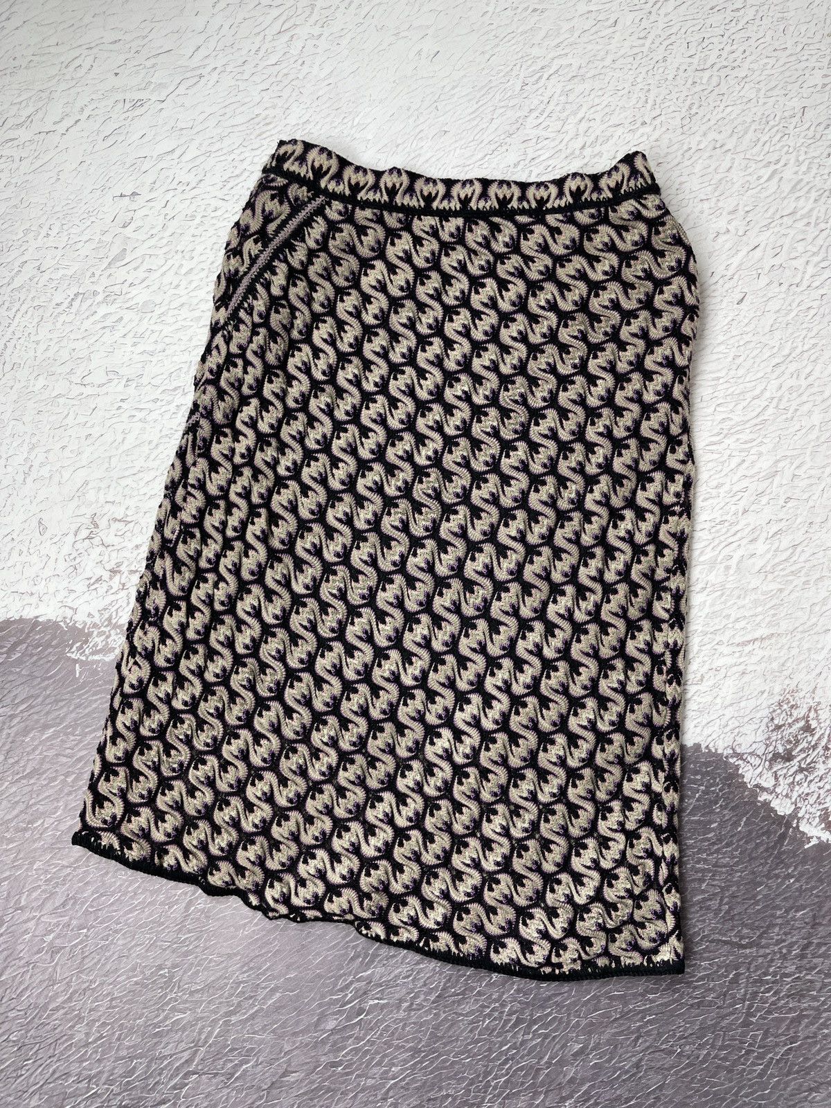 Missoni Missoni multilogo wool cashmere angora midi skirt size S Size 27" / US 4 / IT 40 - 2 Thumbnail
