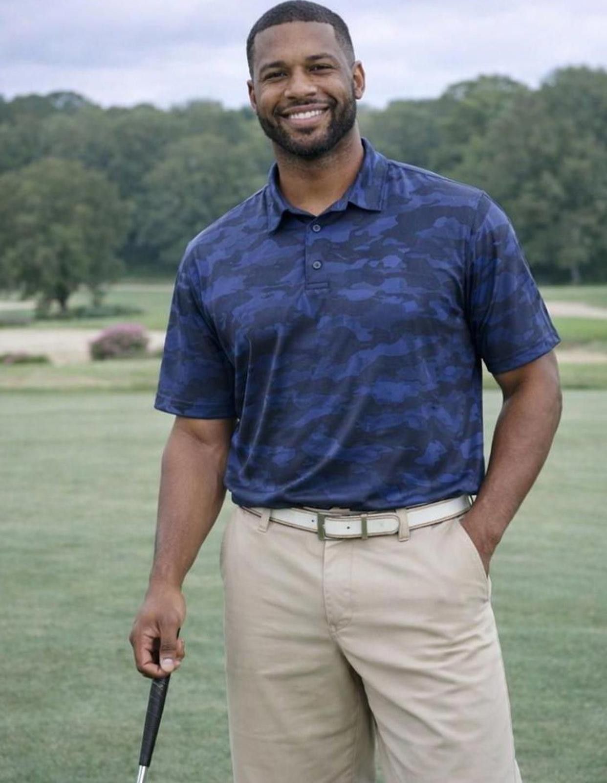 Other Ben Hogan Blue Camouflage Golf Polo Shirt Camo Mens 3XL XXXL Size US XXL / EU 58 / 5 - 1 Thumbnail