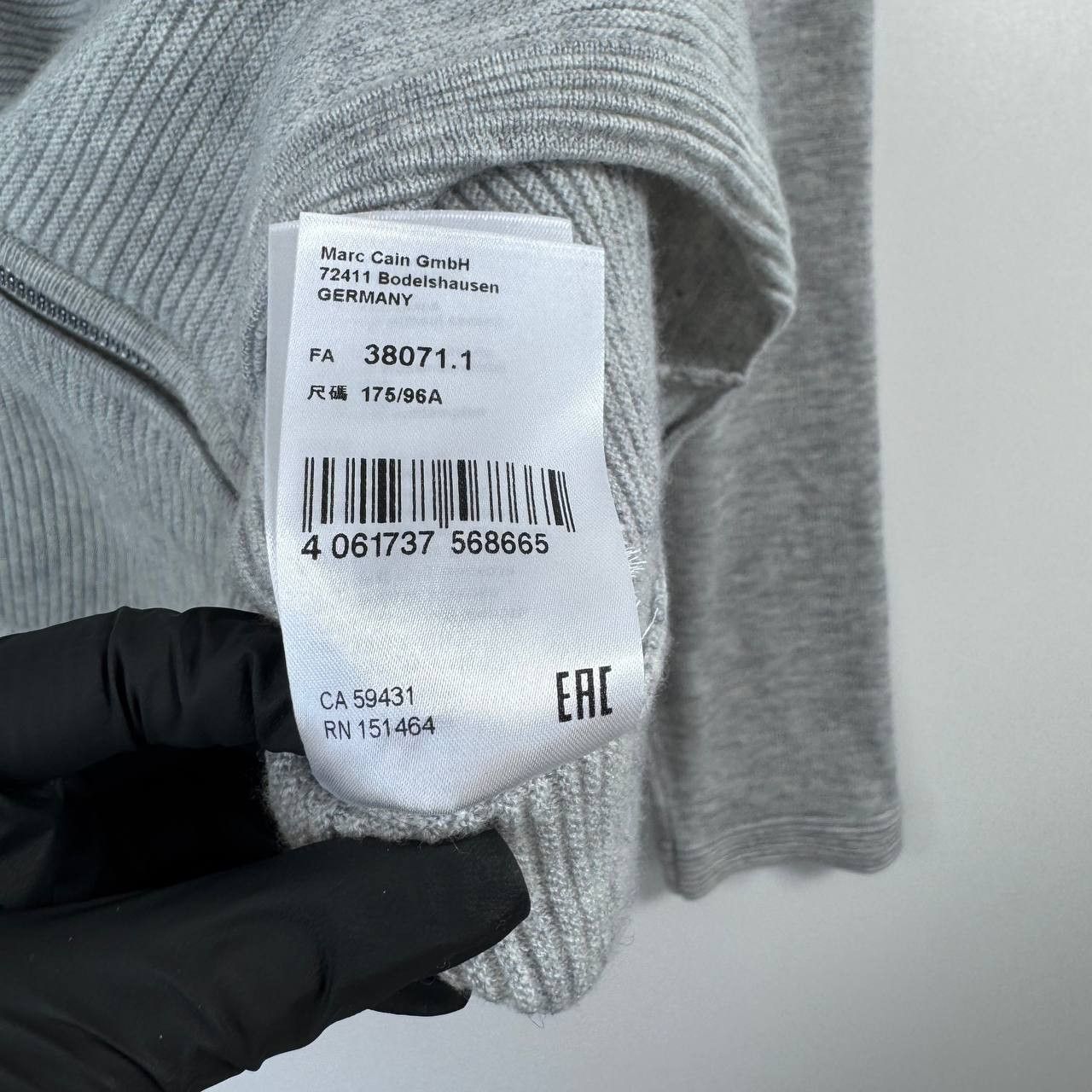 Other Marc Cain Womens Zip Hoodie Grey Wool Cashmere Blend Size L Size L / US 10 / IT 46 - 5 Thumbnail