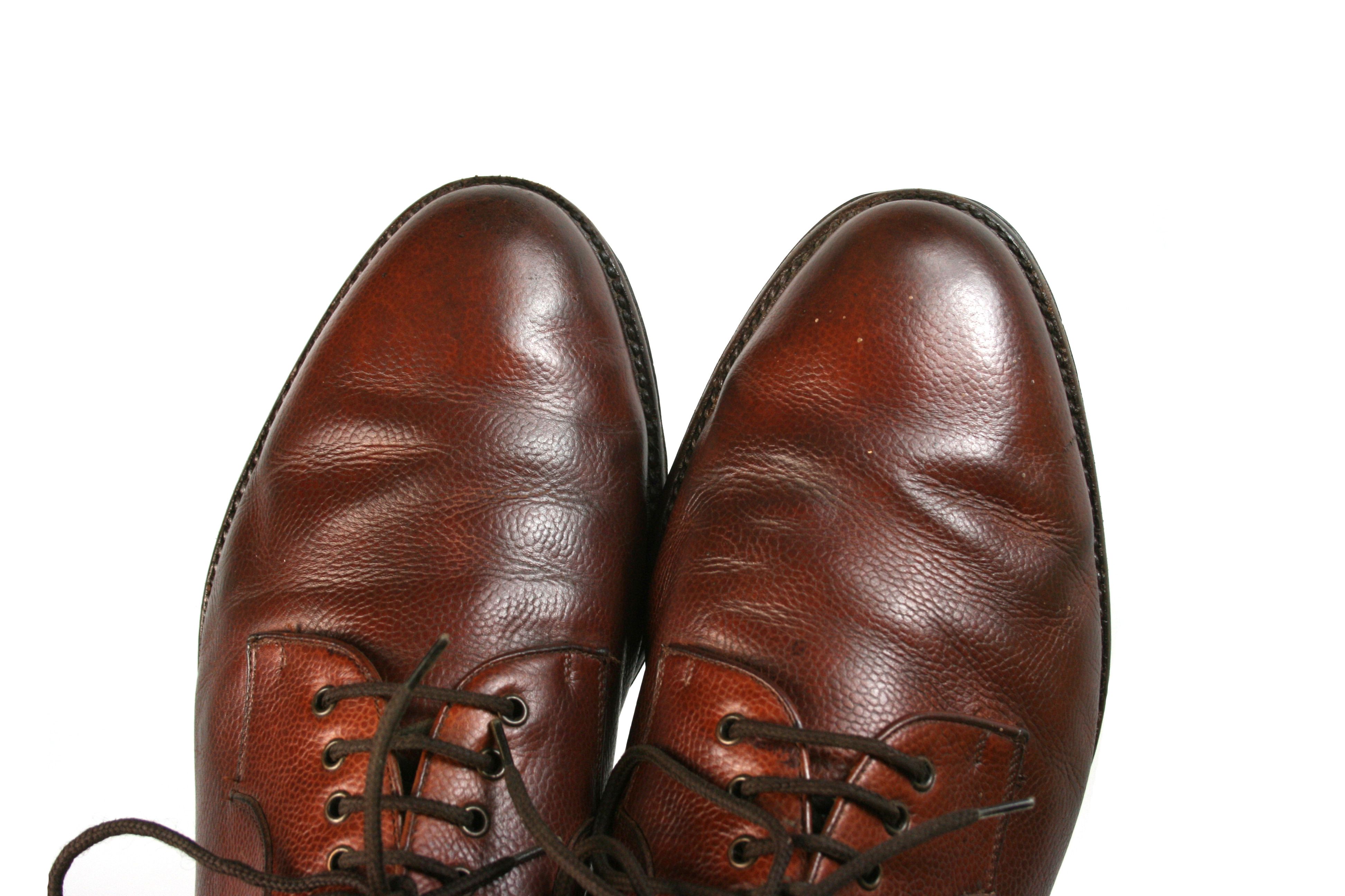 Salvatore Ferragamo 00S Grain Leather Derby Vintage Size US 10 / EU 43 - 9 Thumbnail