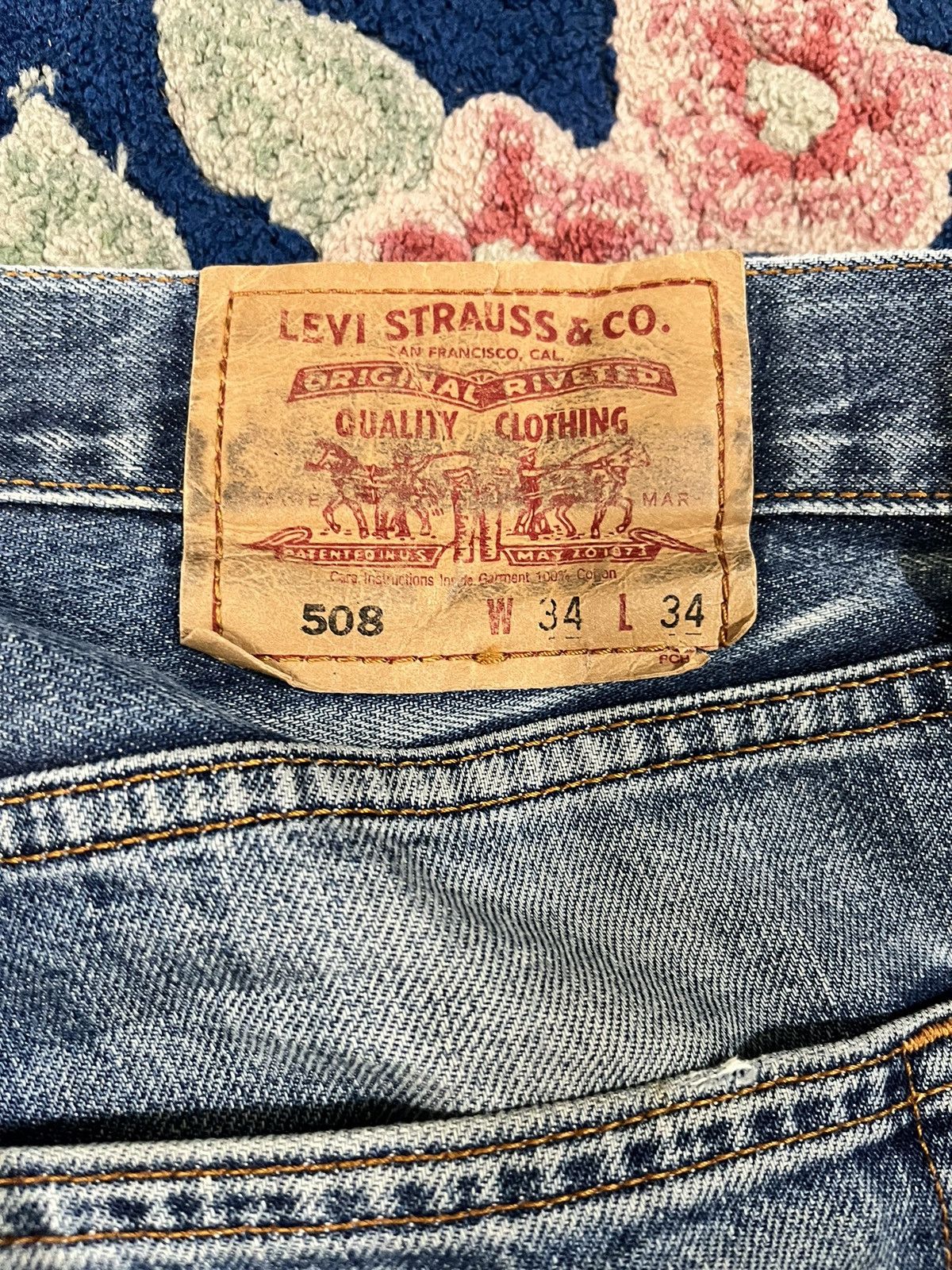 Levi's Vintage Levi’s 508 Baggy Denim Size US 33 - 12 Thumbnail