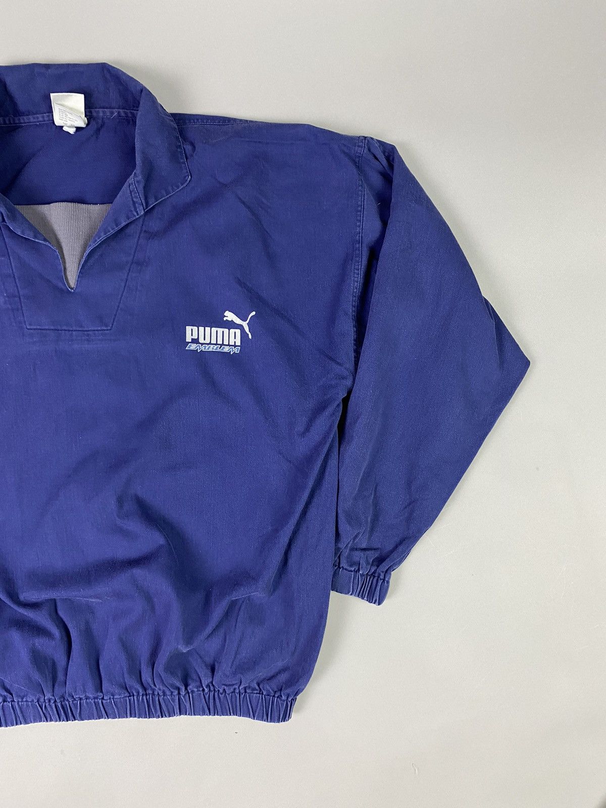 Puma × Vintage Vintage Puma Pullover Blue Y2K 80-90s - Rare Oversized Fit Size US L / EU 52-54 / 3 - 3 Thumbnail