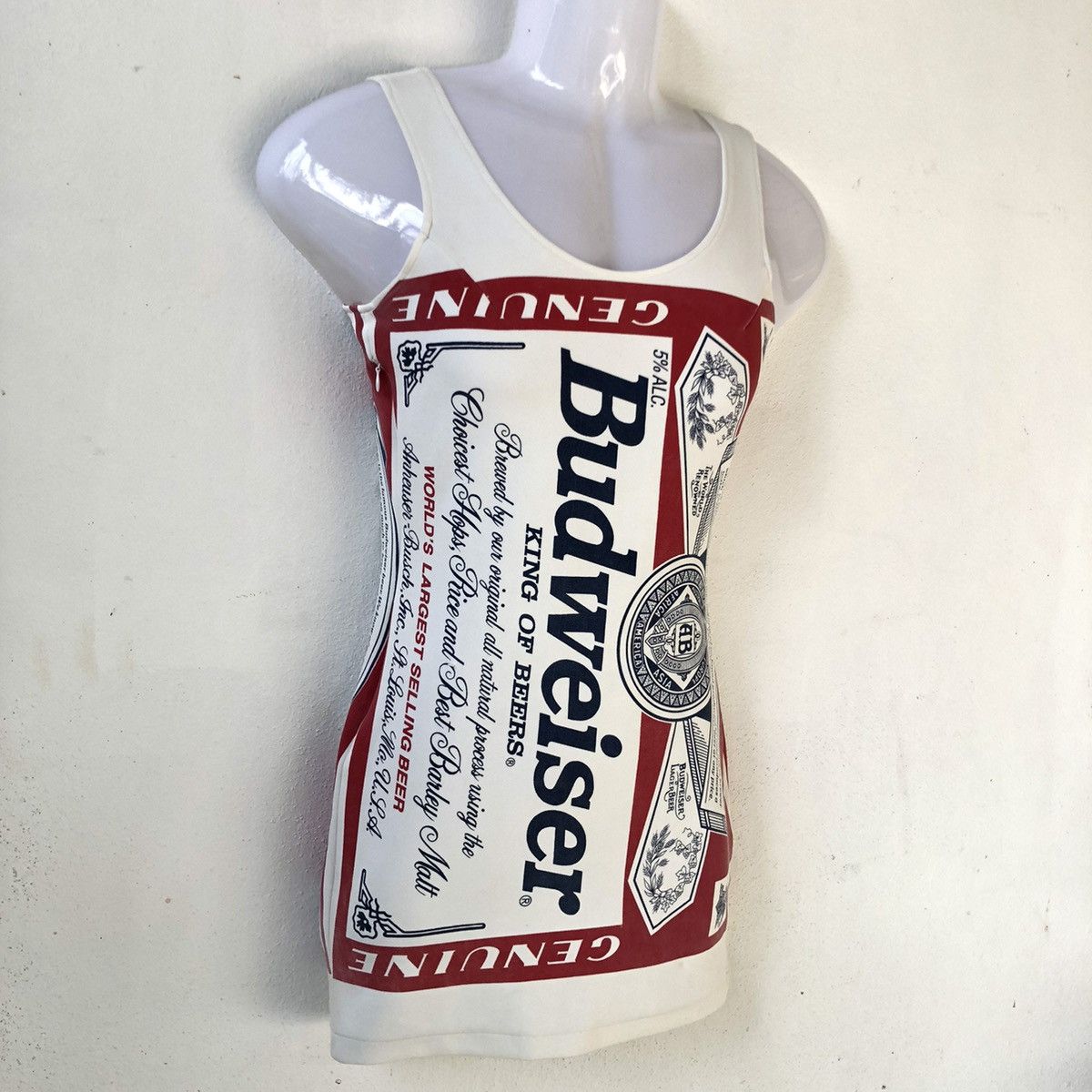 Vintage vintage BUDWEISER mini dress Size S / US 4 / IT 40 - 2 Thumbnail