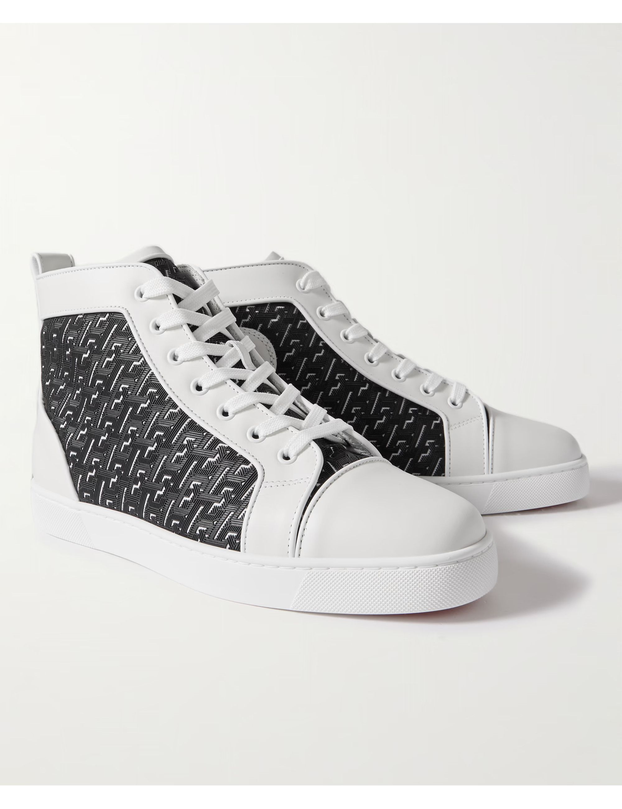 Christian Louboutin CHRISTIAN LOUBOUTIN Louis Orlato white leather sneakers 8 Size US 8 / EU 41 - 1 Thumbnail